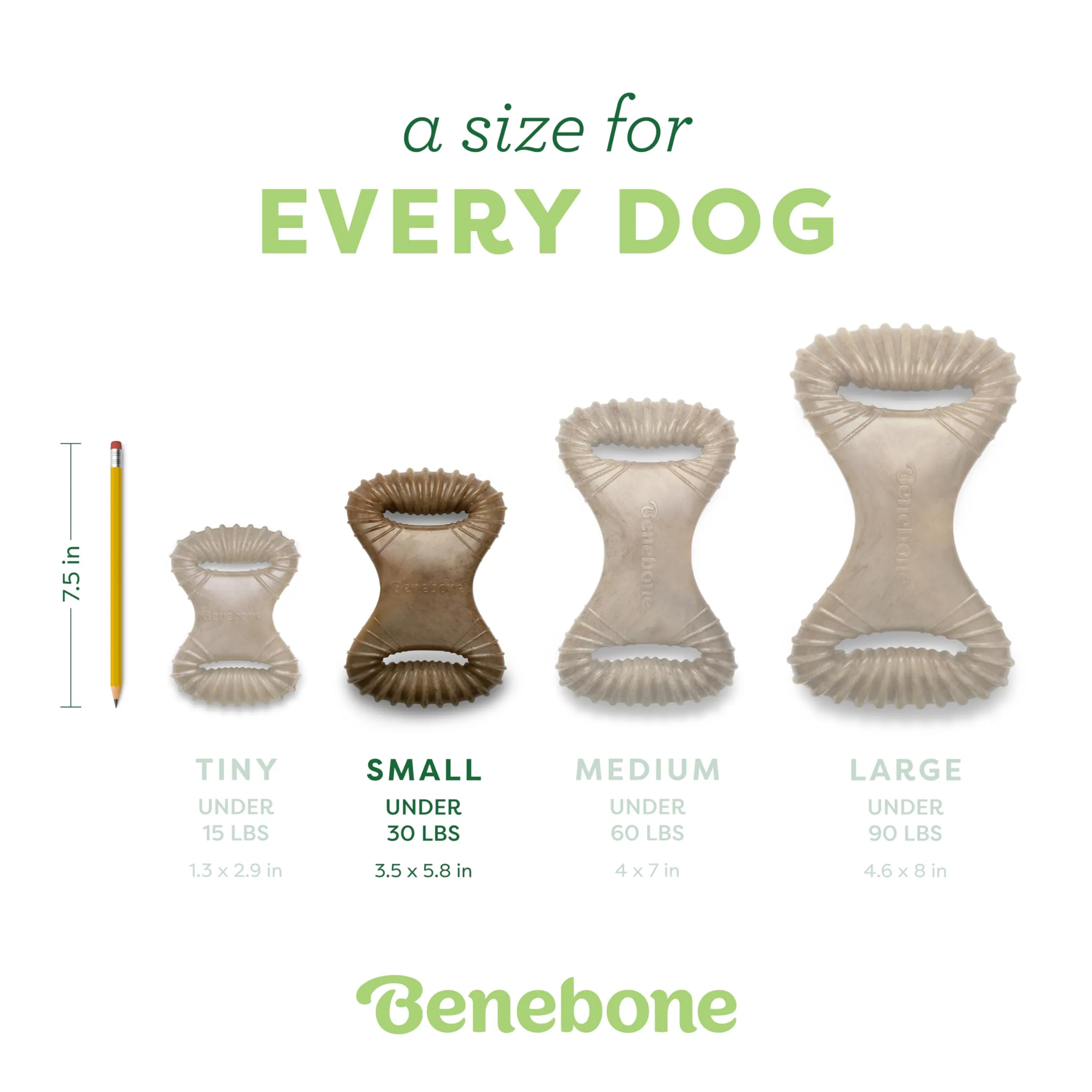 Benebone Dental Gioco da Masticare per Cani, Bacon Reale, Piccolo - immagine 4