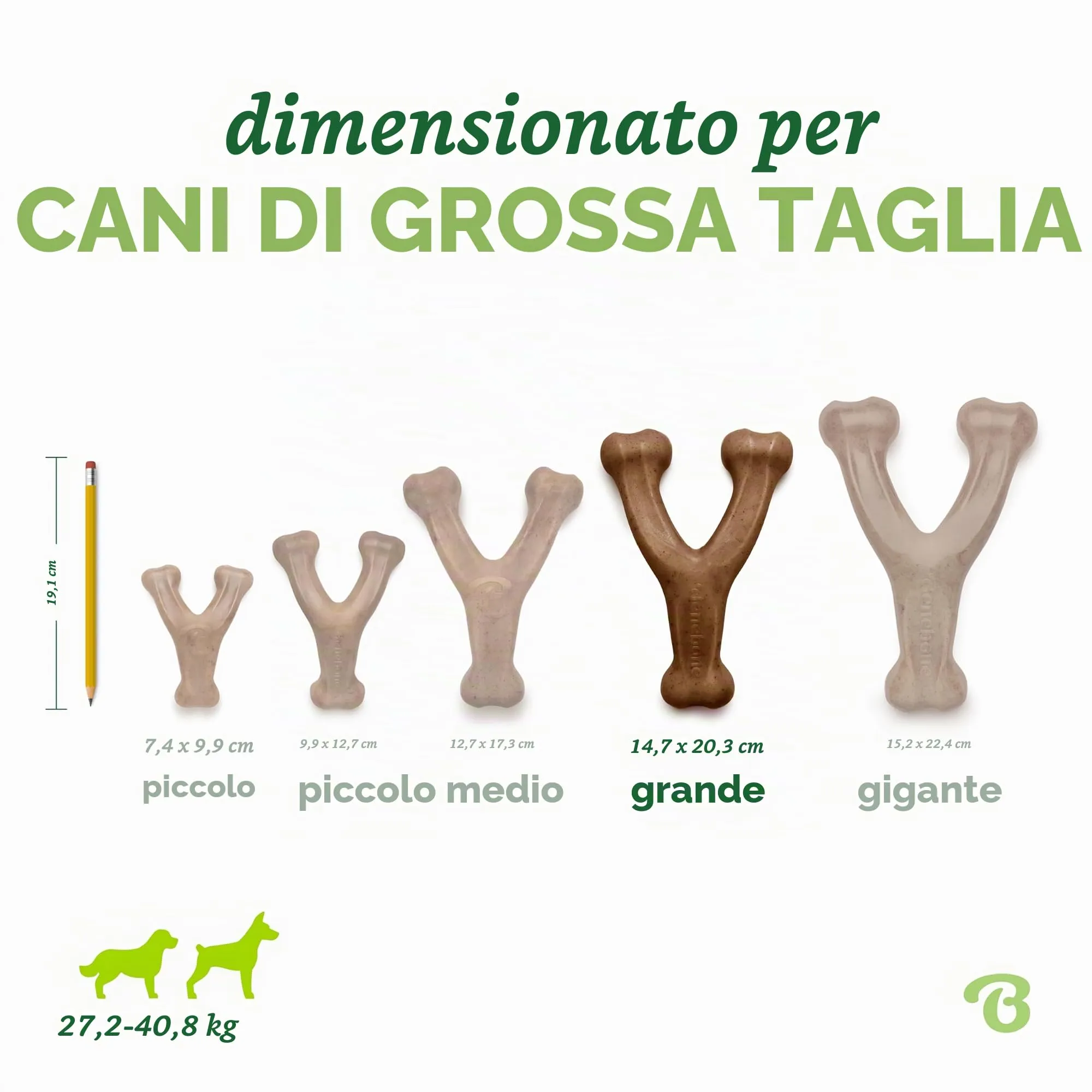 Benebone Wishbone Gioco da Masticare per Cani, Bacon Reale, Grande - immagine 4