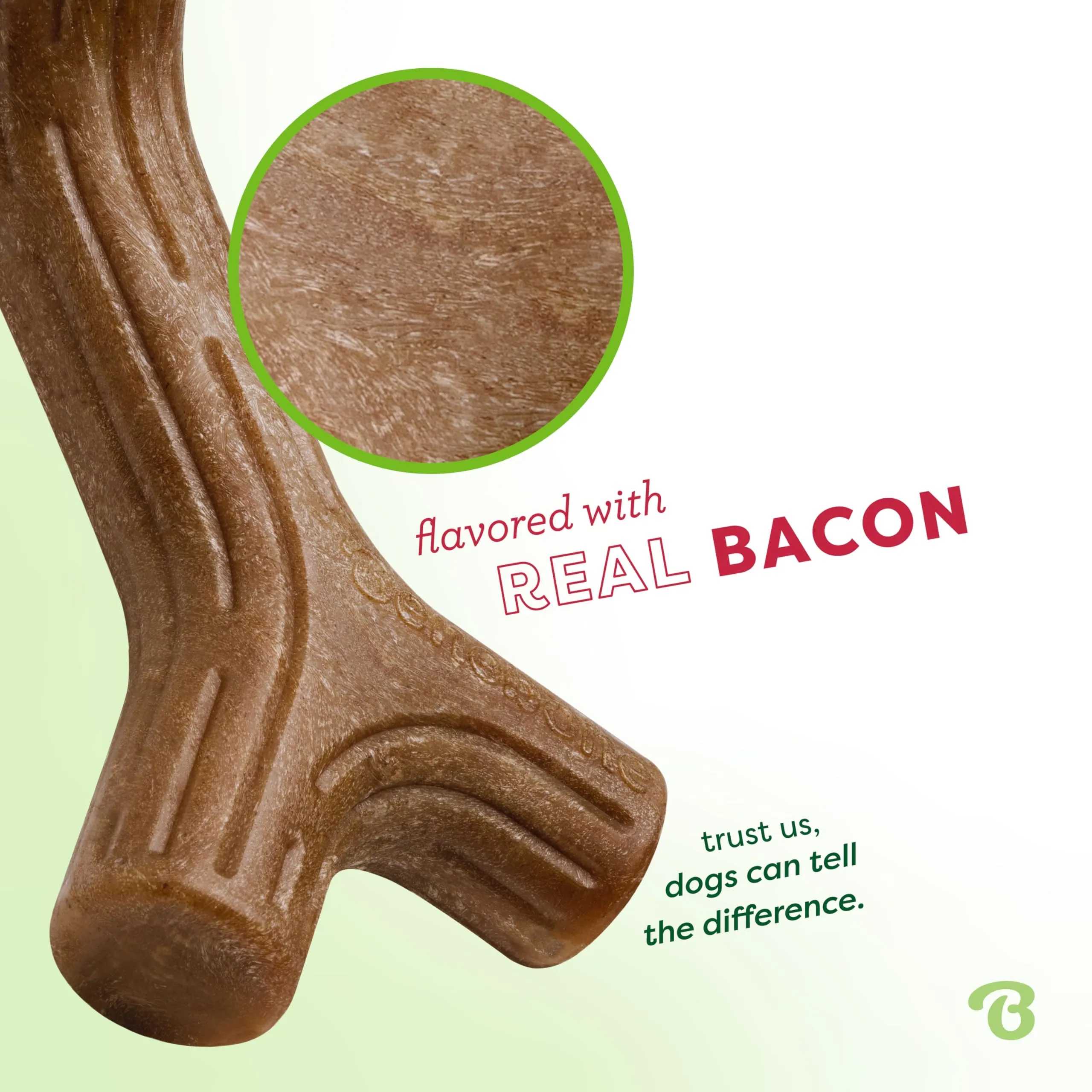 Benebone Bacon Stick Gioco da Masticare per Cani, Large - immagine 2