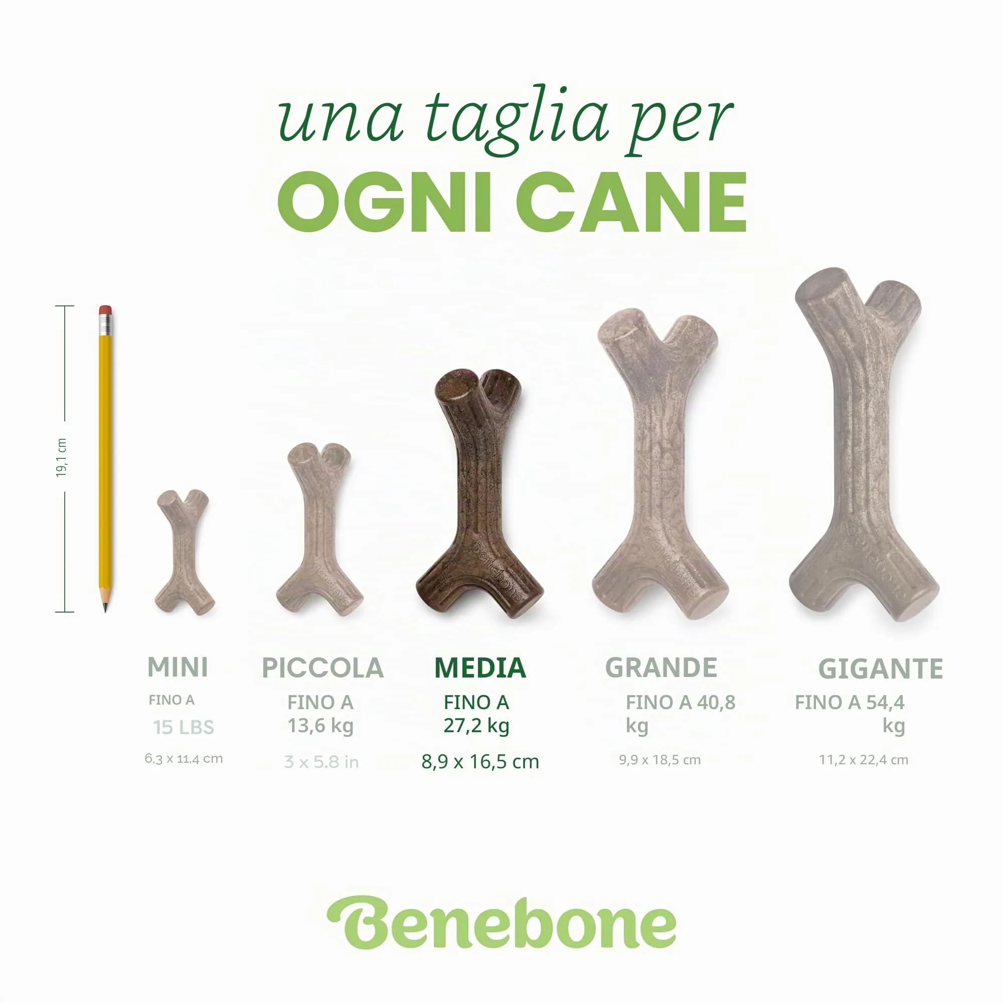 Benebone Bacon Stick Gioco da Masticare, Medium - immagine 4