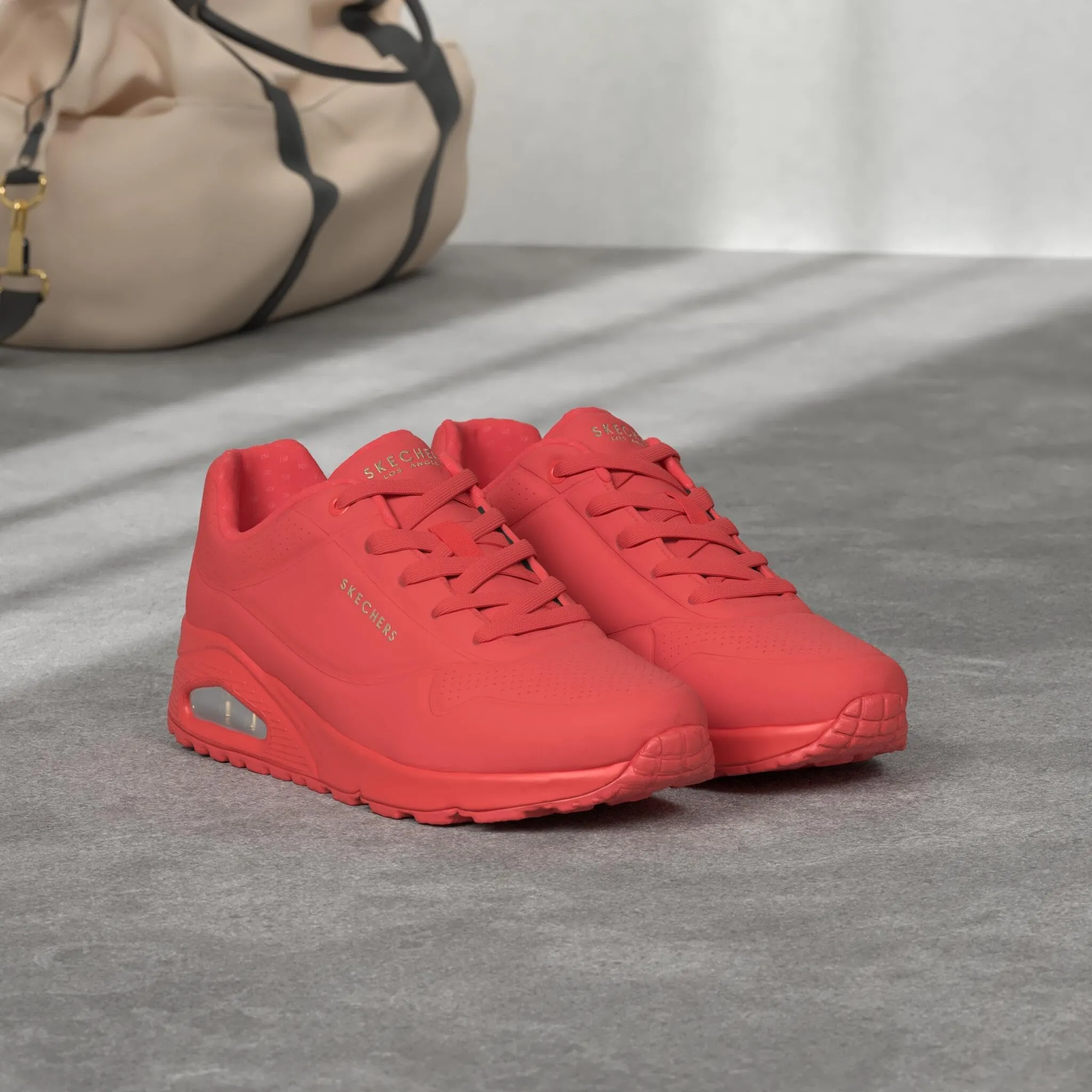Skechers Uno-Stand on Air 73690-RED Women's Sneakers, Red, 40 EU - immagine 3