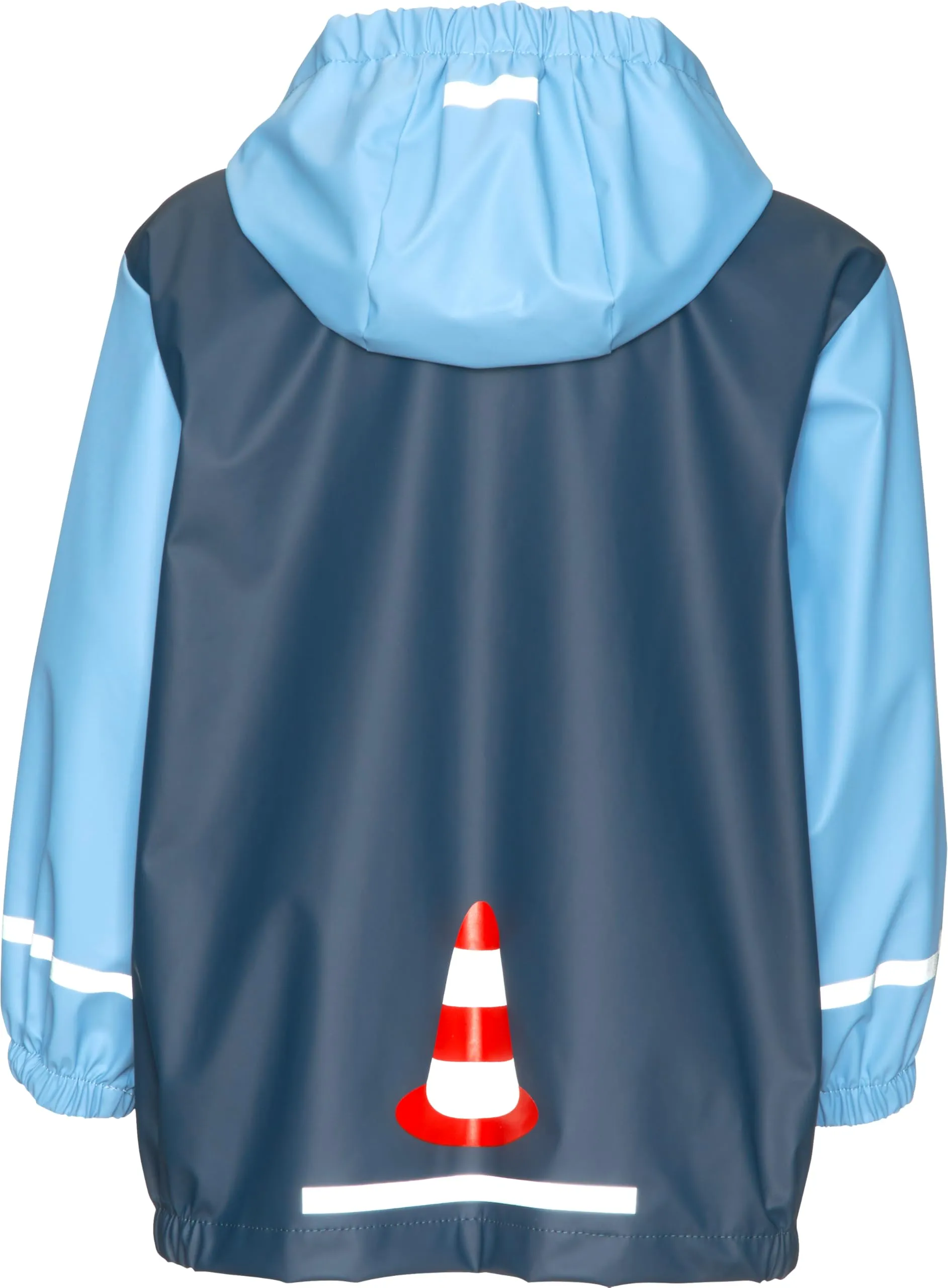 Playshoes Giacca da pioggia antivento e impermeabile Unisex per bambini e ragazzi, Sito di costruzione, 140 - immagine 3