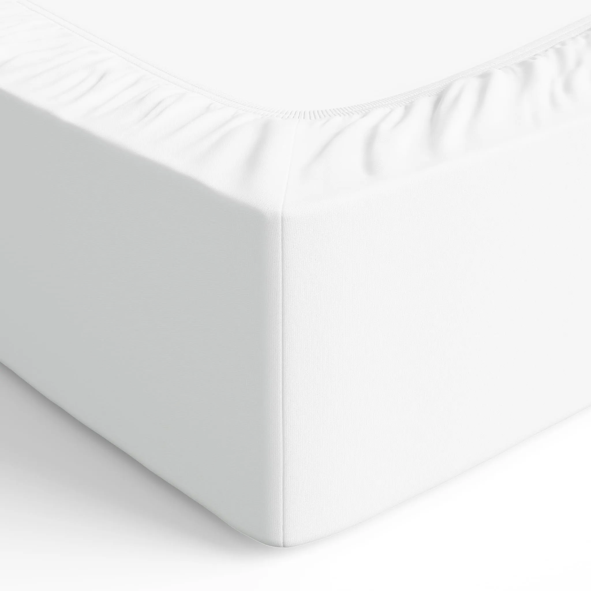 Amazon Basics Lenzuolo con Angoli Singolo, 100% Cotone Jersey, 80 x 200 cm, Bianco - immagine 4