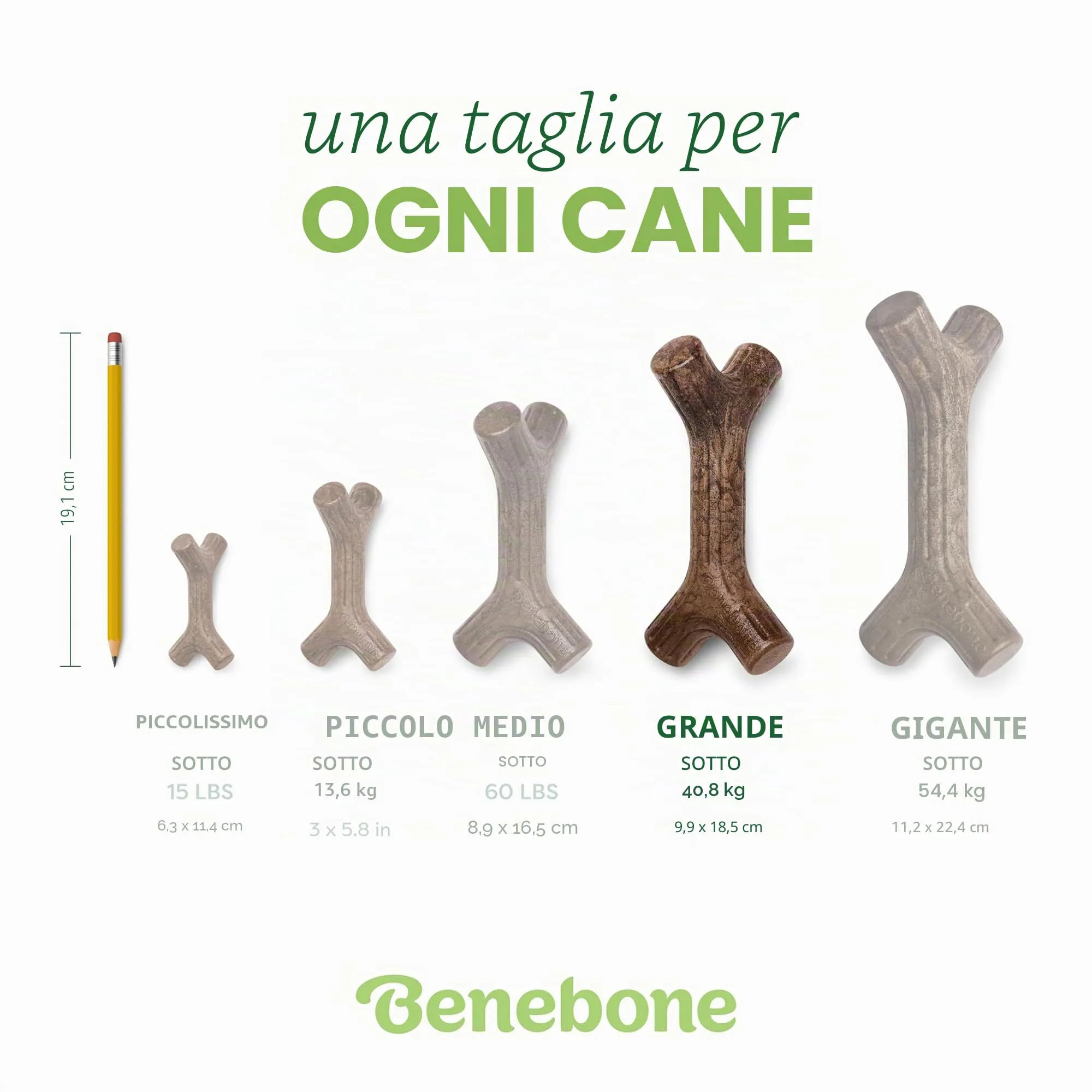 Benebone Maplestick Gioco Resistente in Vero Legno, Large - immagine 4