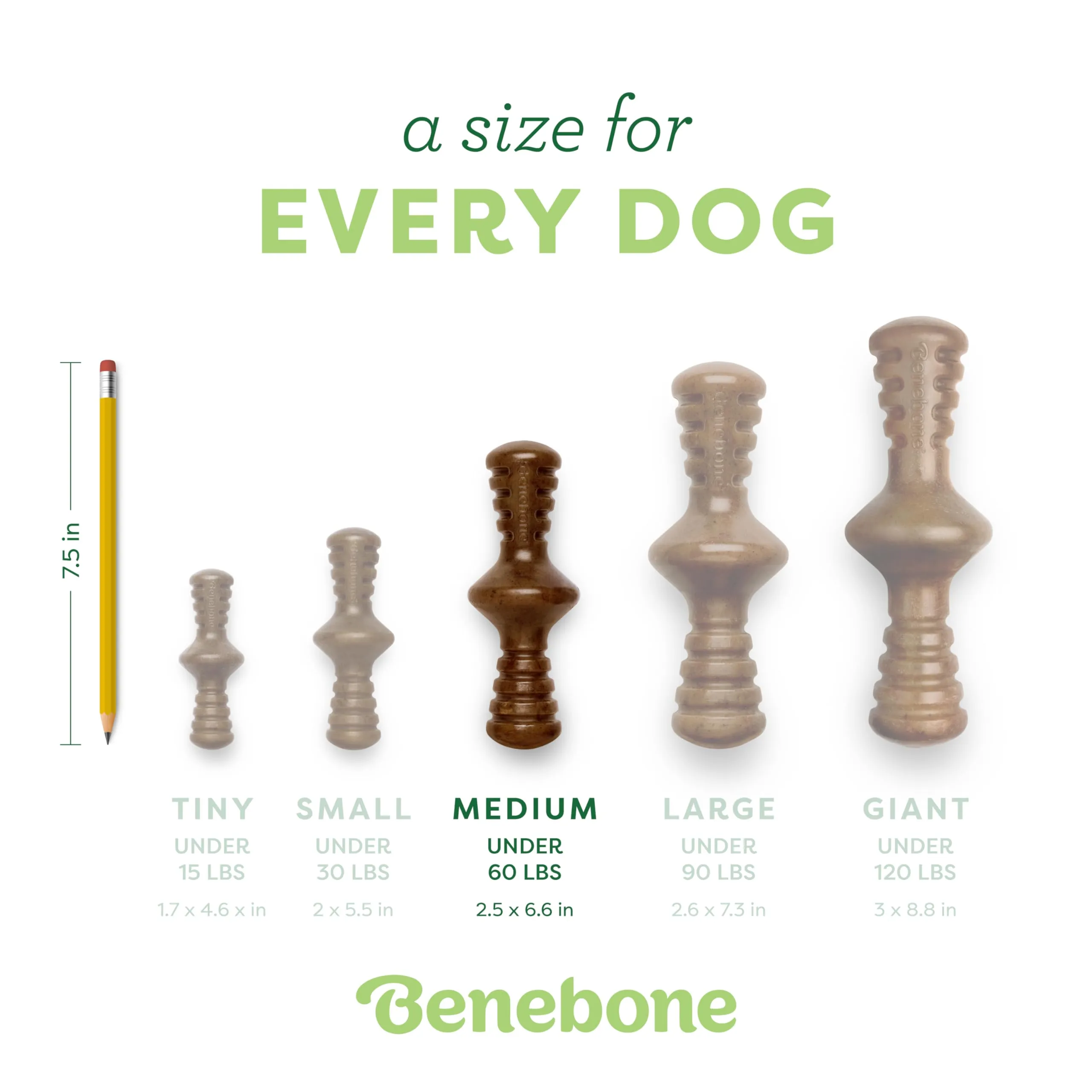 Benebone Zaggler Gioco da Masticare per Cani, Bacon Reale, Medio - immagine 4