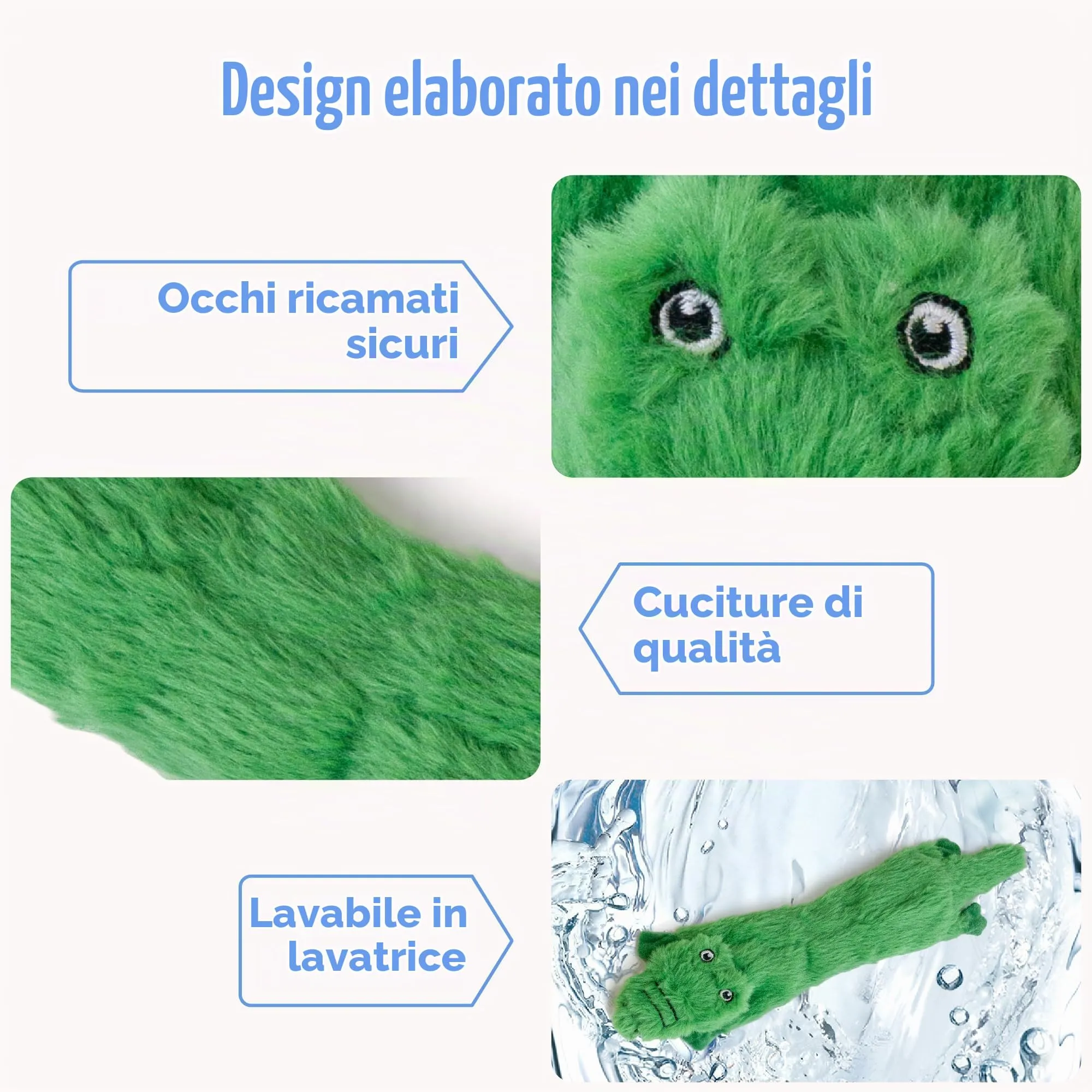 SHARLOVY Giocattoli cigolanti per cani di piccola taglia, senza imbottitura, confezione da 2 pezzi - immagine 4