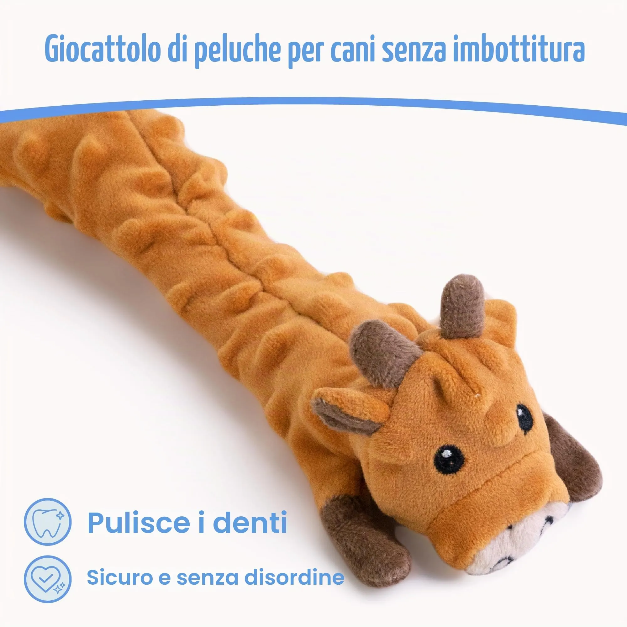 SHARLOVY Giocattoli per cani in peluche a bolle con suono e fruscio, senza imbottitura, per cuccioli in fase di dentizione - immagine 2