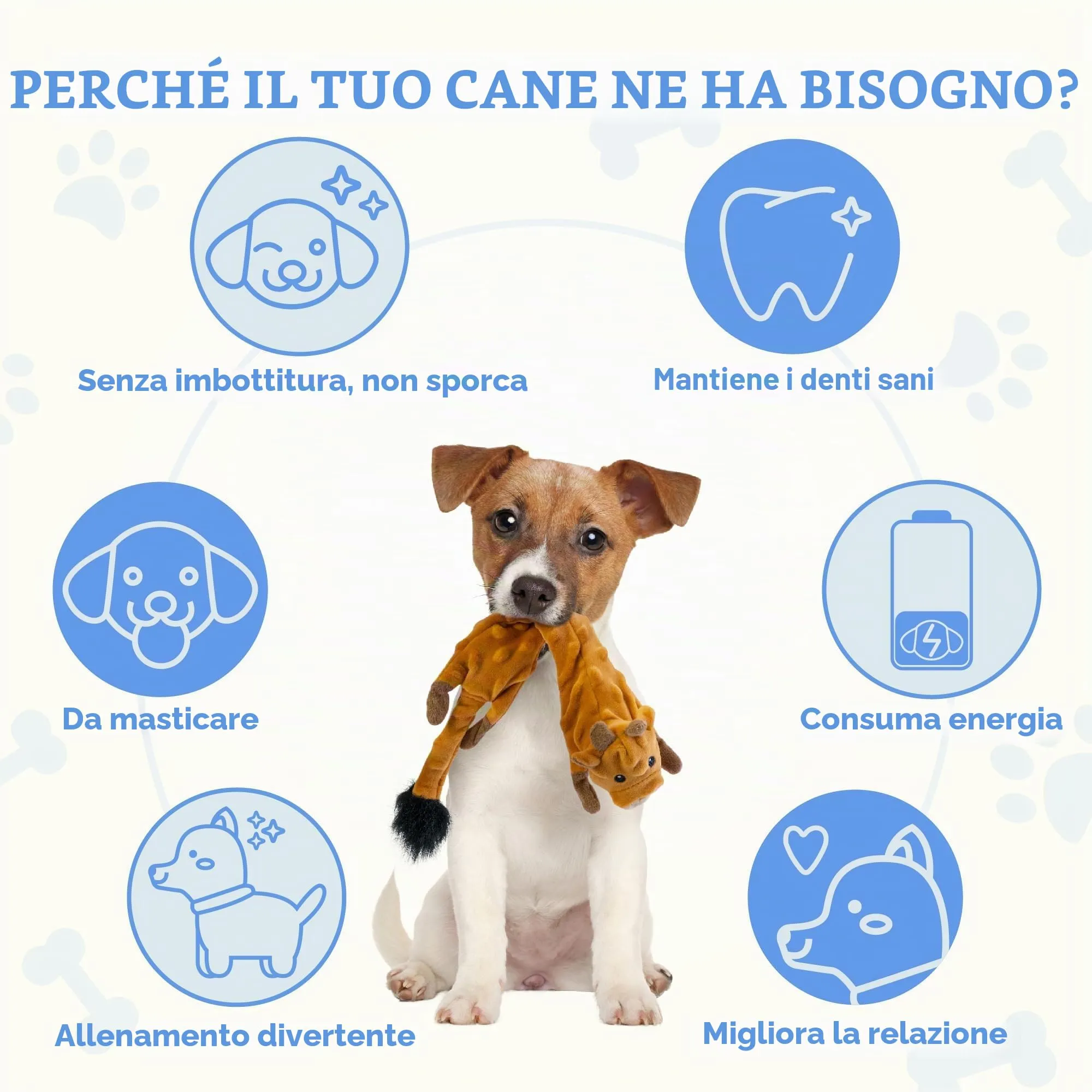 SHARLOVY Giocattoli per cani in peluche a bolle con suono e fruscio, senza imbottitura, per cuccioli in fase di dentizione - immagine 6