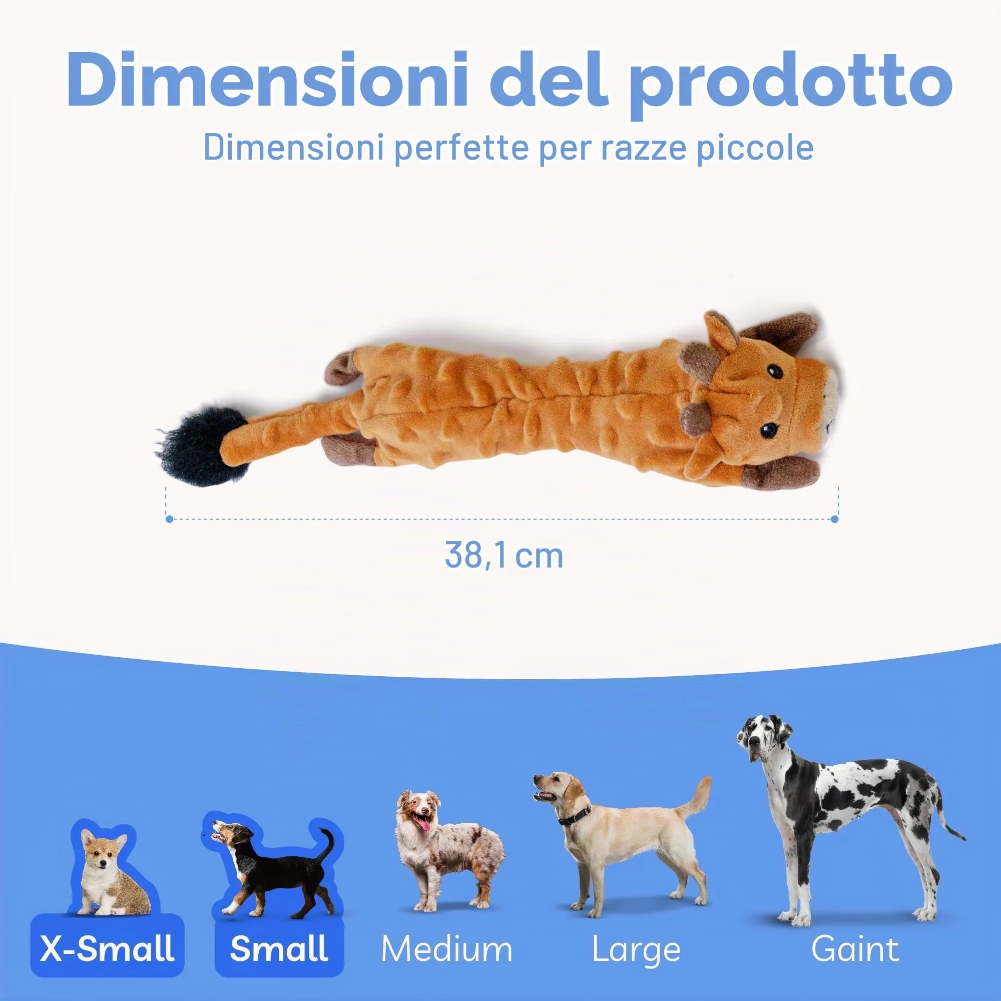 SHARLOVY Giocattoli per cani in peluche a bolle con suono e fruscio, senza imbottitura, per cuccioli in fase di dentizione - immagine 7