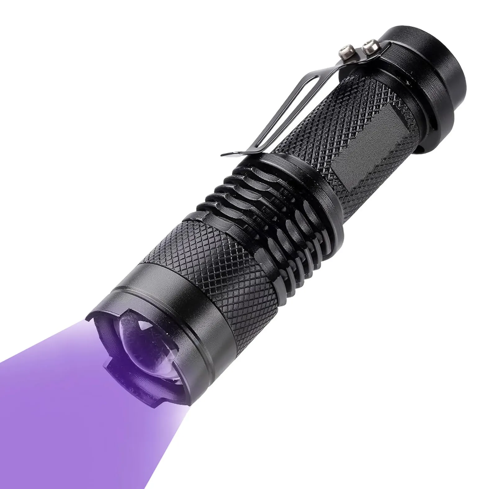 zaknszan Torcia UV 395nm LED Luce Nera Ultravioletta Mini per Animali Cane Gatto Urina - immagine 1