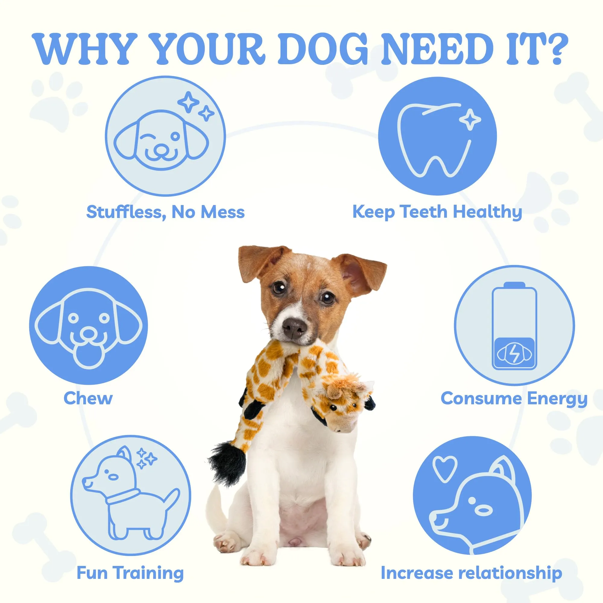 SHARLOVY Giocattoli cigolanti per cani, senza imbottitura, confezione da 5, taglia Small - immagine 5