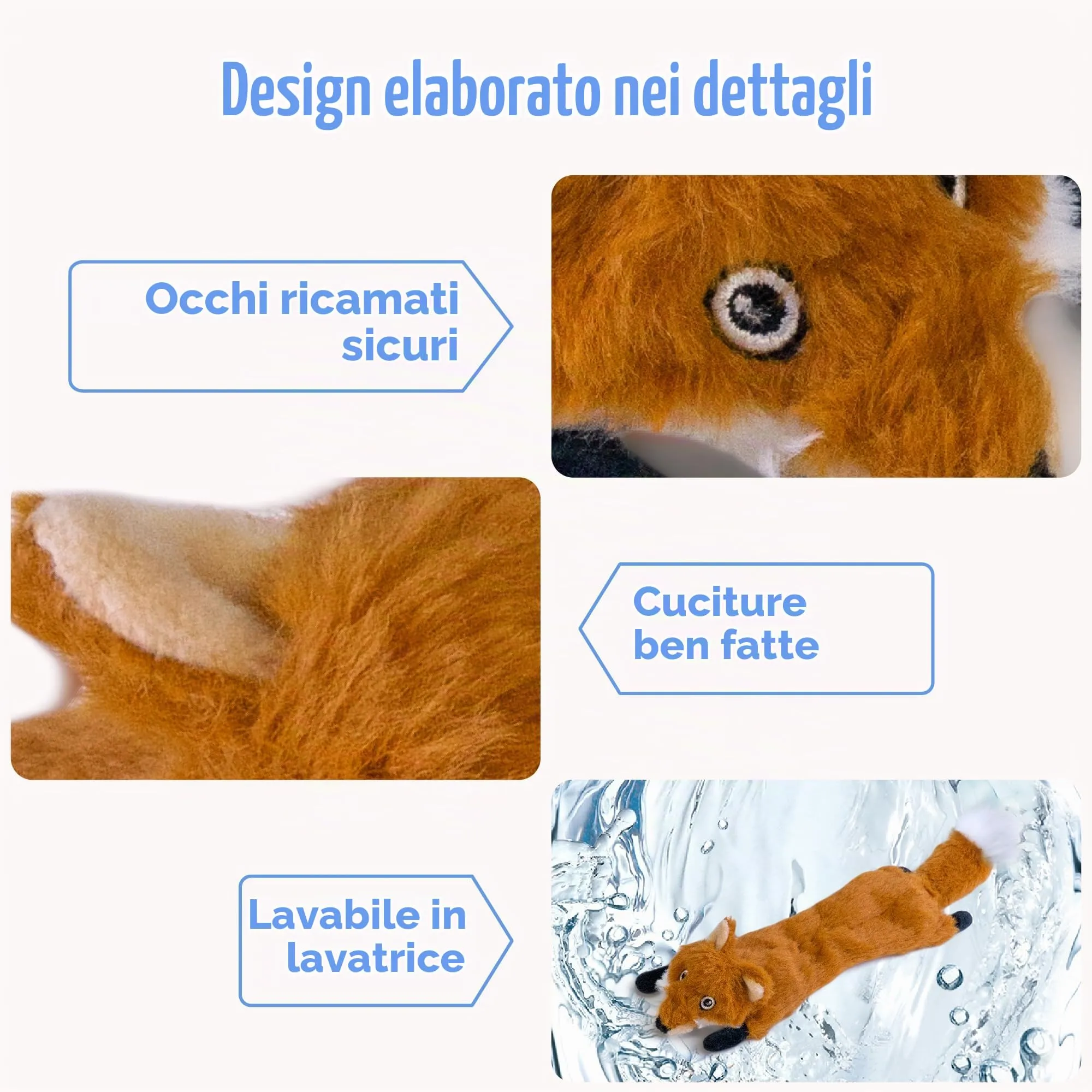 SHARLOVY Giocattoli cigolanti per cani, senza imbottitura, confezione da 3, taglia Large - immagine 4