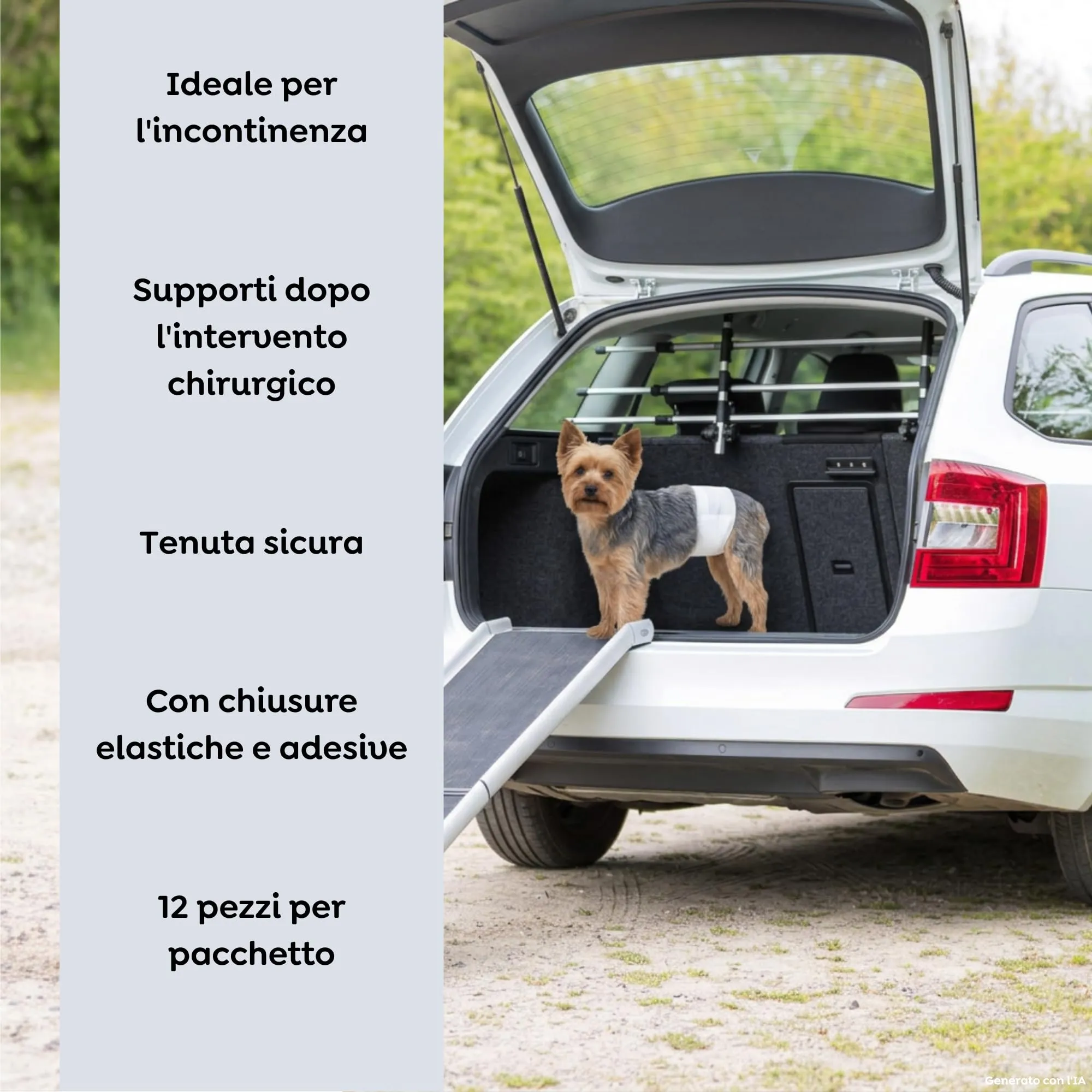 Trixie Pannolini per Cani Maschi, Taglia XS, 20-42 cm, 12 Pezzi, 23640 - immagine 2