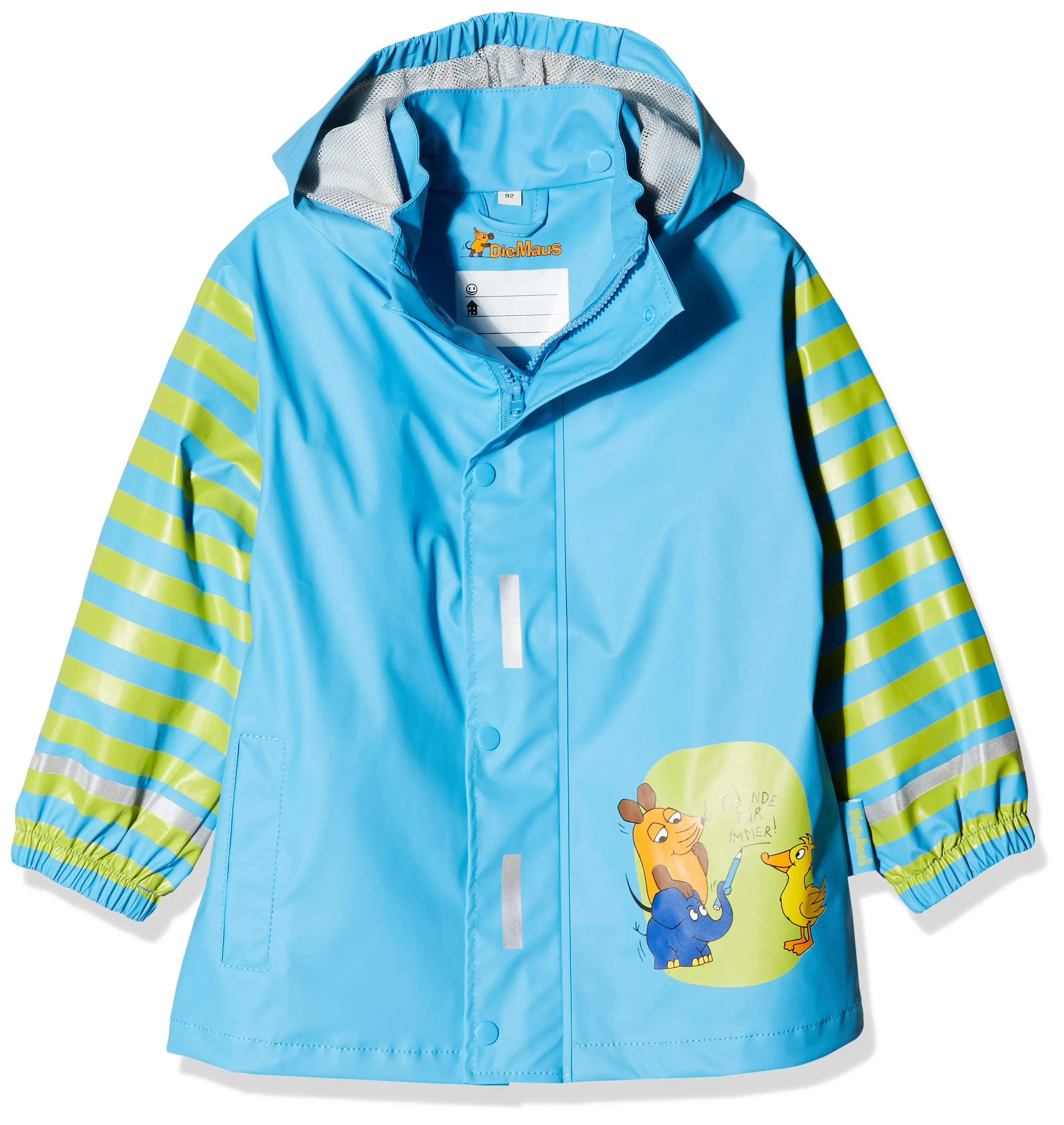 Playshoes Giacca da pioggia Unisex per Bambini e Ragazzi, Blu Il Topo, 140 - immagine 1