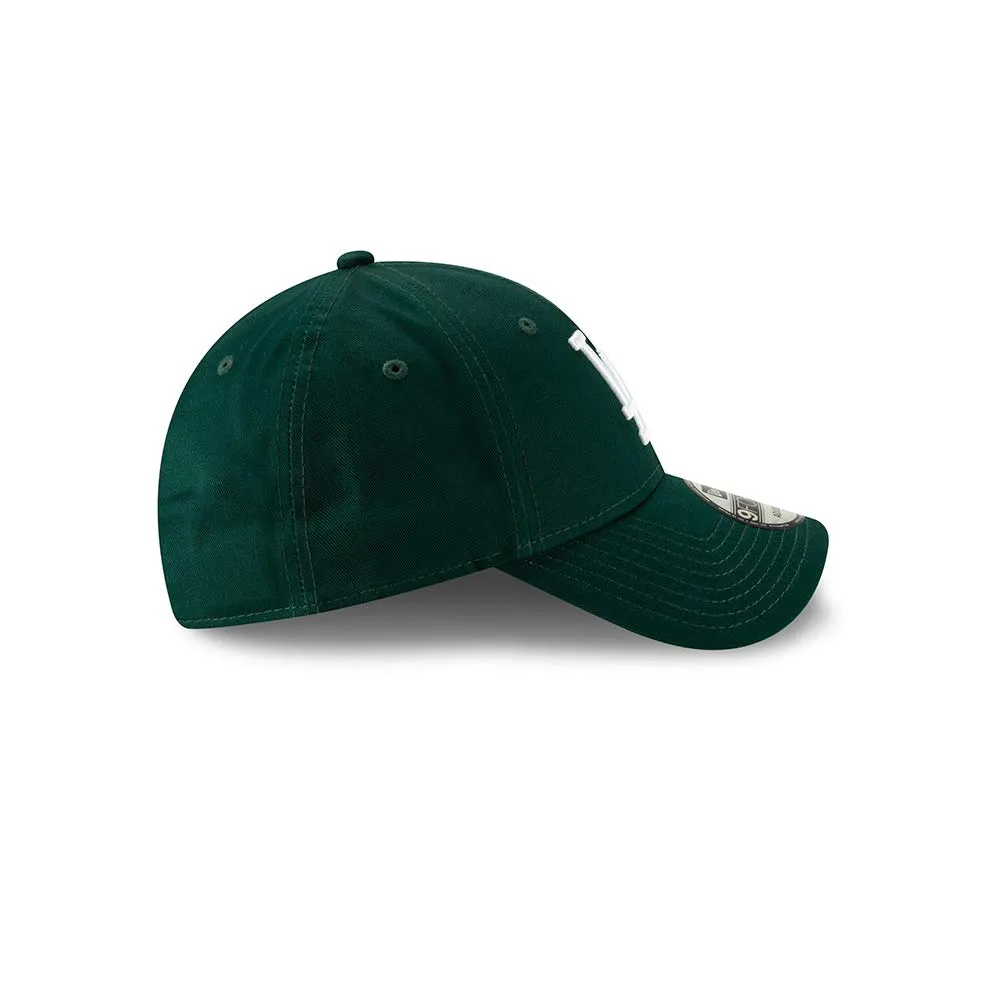 New Era Los Angeles Dodgers 9FORTY Adjustable Cap League Essential Dark Green/White - One Size - immagine 7