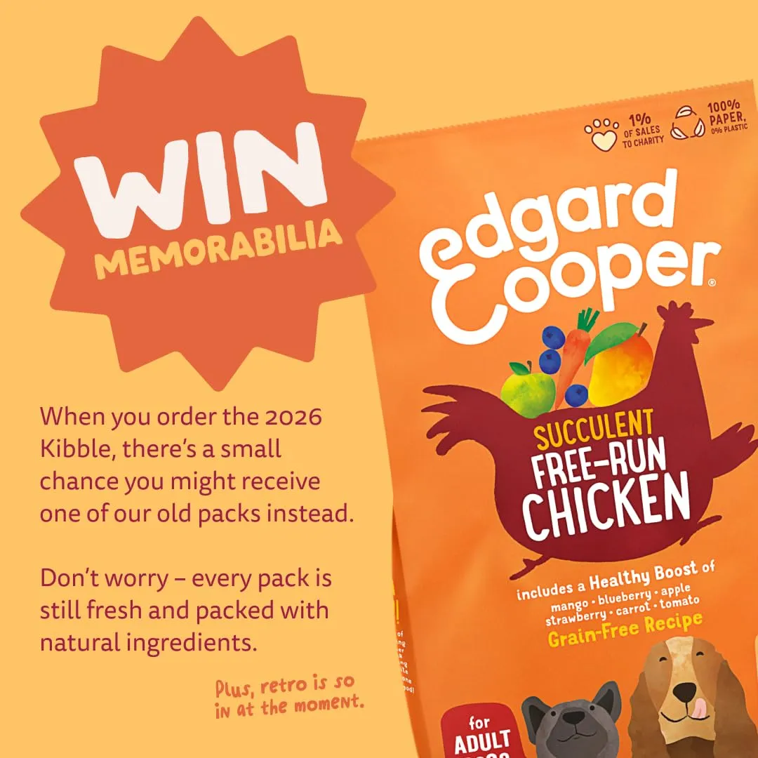 Edgard & Cooper Crocchette Cani Adulti Taglia Medium, Senza Cereali, Pollo Fresco, Mela, Patata Dolce, Cavolo Riccio e Mirtillo, 2.5kg - immagine 8