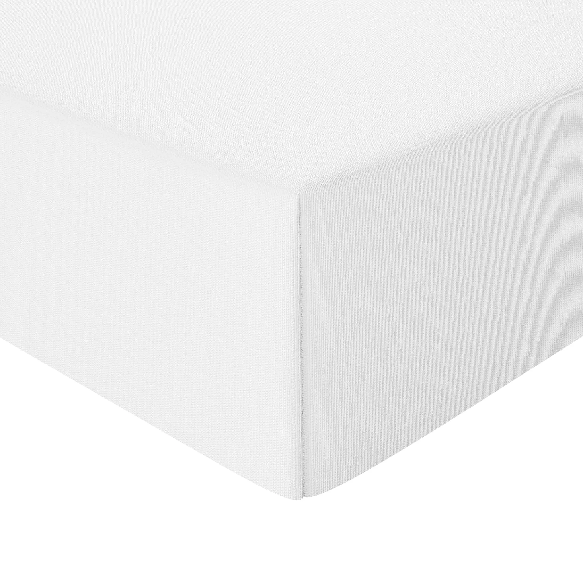 Amazon Basics Lenzuolo con Angoli Singolo, 100% Cotone Jersey, 90 x 200 cm, Bianco - immagine 2