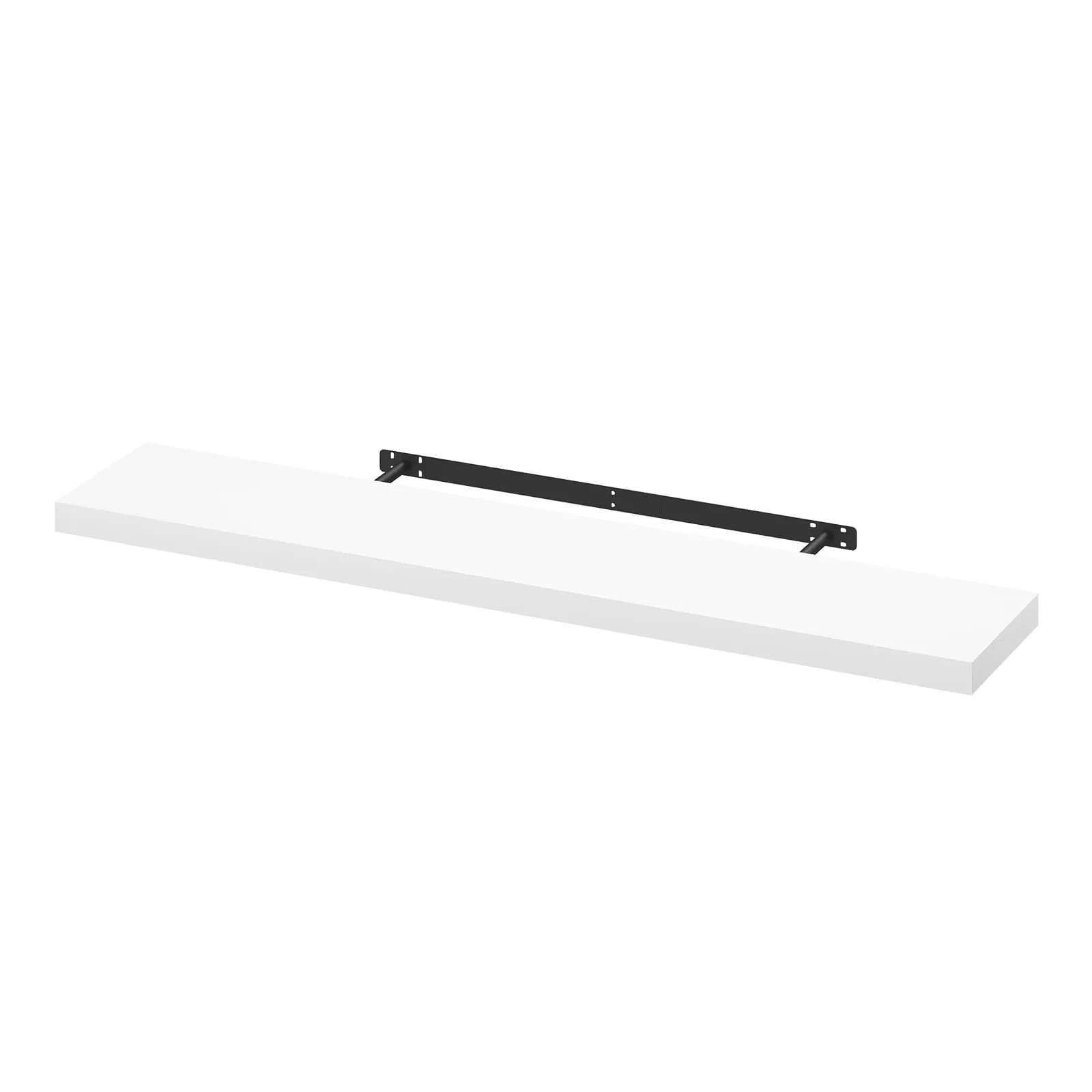 WOLTU Mensola da Muro Rettangolare in Legno Bianco 120cm RG9315ws-b - immagine 1