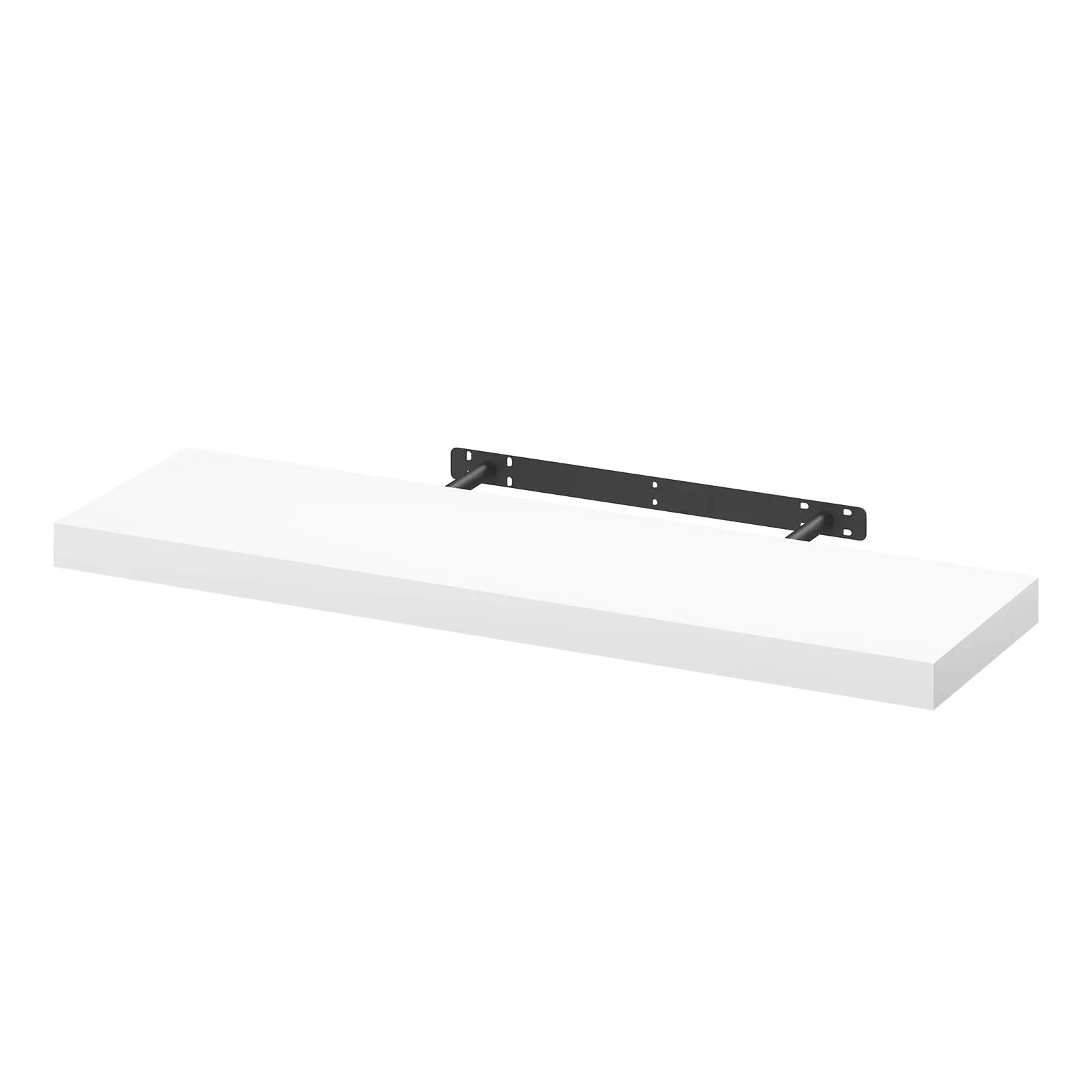 WOLTU Mensola da Muro Rettangolare in Legno Bianco 80cm RG9318ws-b - immagine 1