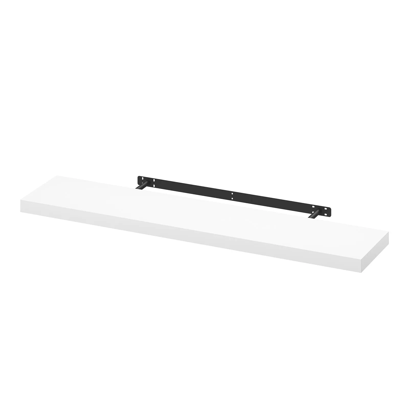 WOLTU Mensola da Muro Rettangolare in Legno Bianco 110cm RG9316ws-b - immagine 1