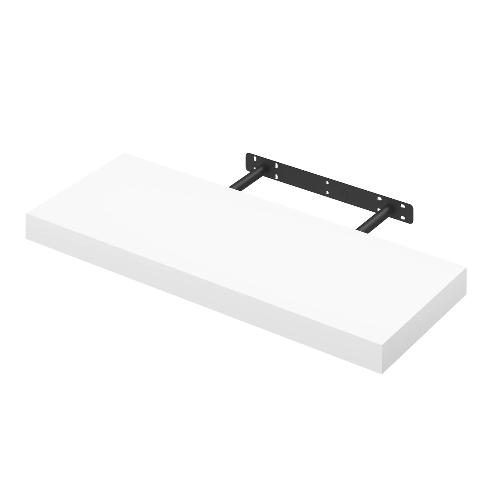 WOLTU Mensola da Muro Rettangolare in Legno Bianco 60cm RG9319ws-b - immagine 1