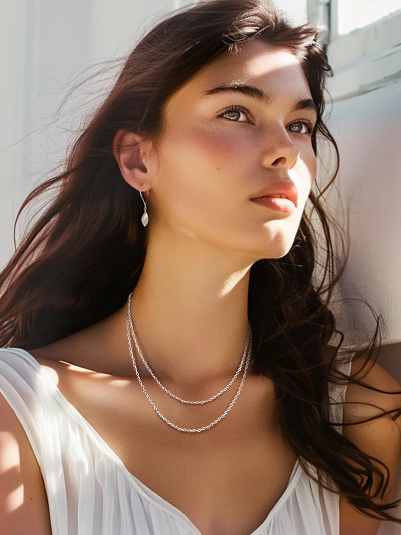 FOCALOOK Collana Uomo in Acciaio Inossidabile 2mm, 66cm+5cm, Colore Argento - immagine 2