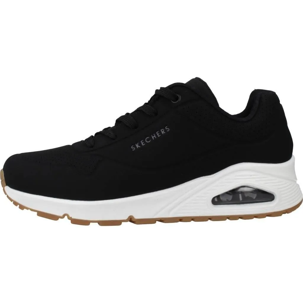 Skechers Uno Stand On Air Women's Sneakers - Black Durabuck, 37 EU - immagine 4