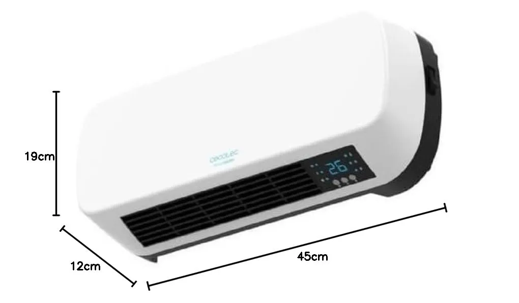 Cecotec 5200 Box Ceramic Radiatore Elettrico 2000 W, Display Digitale, IPX2, Timer Programmabile, 3 Modalità, Protezione Surriscaldamento - immagine 7