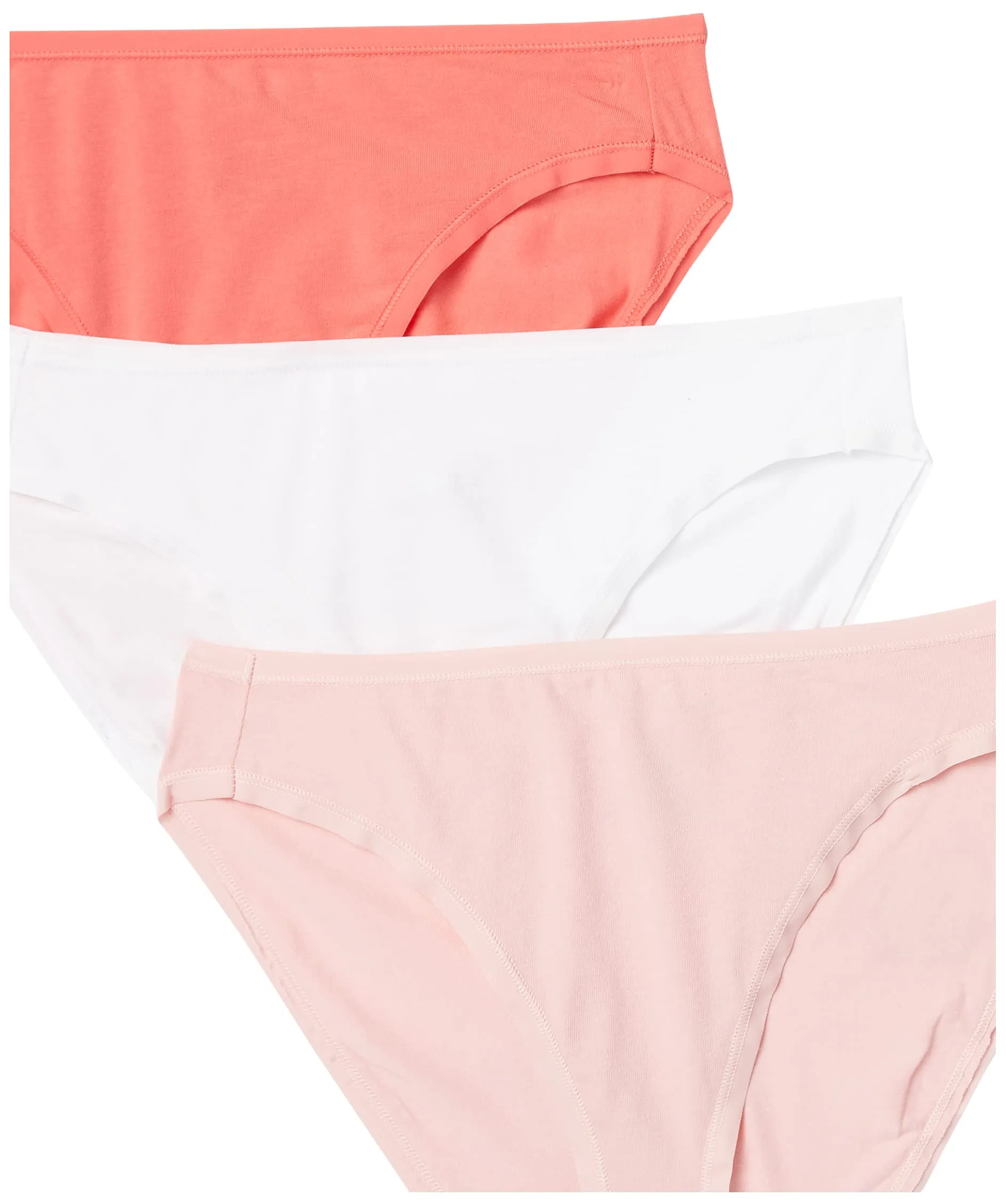 Amazon Essentials Slip Bikini a Taglio Alto in Cotone Elasticizzato Donna, Confezione da 6, Colori A Contrasto Graziosi, 52 - immagine 5