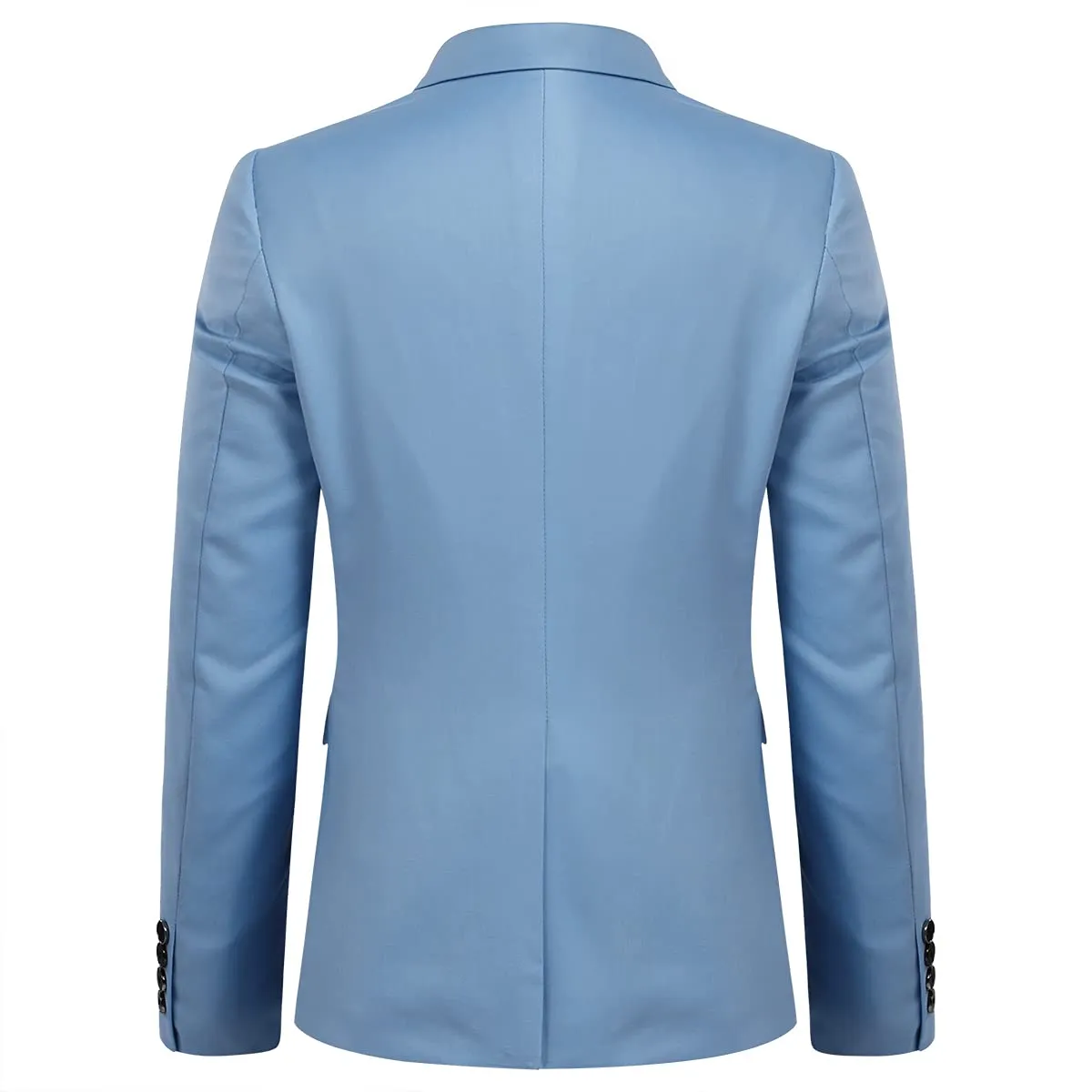 YOUTHUP Abito Uomo 3 Pezzi Slim Fit Blazer Gilet Pantaloni Elegante - immagine 3