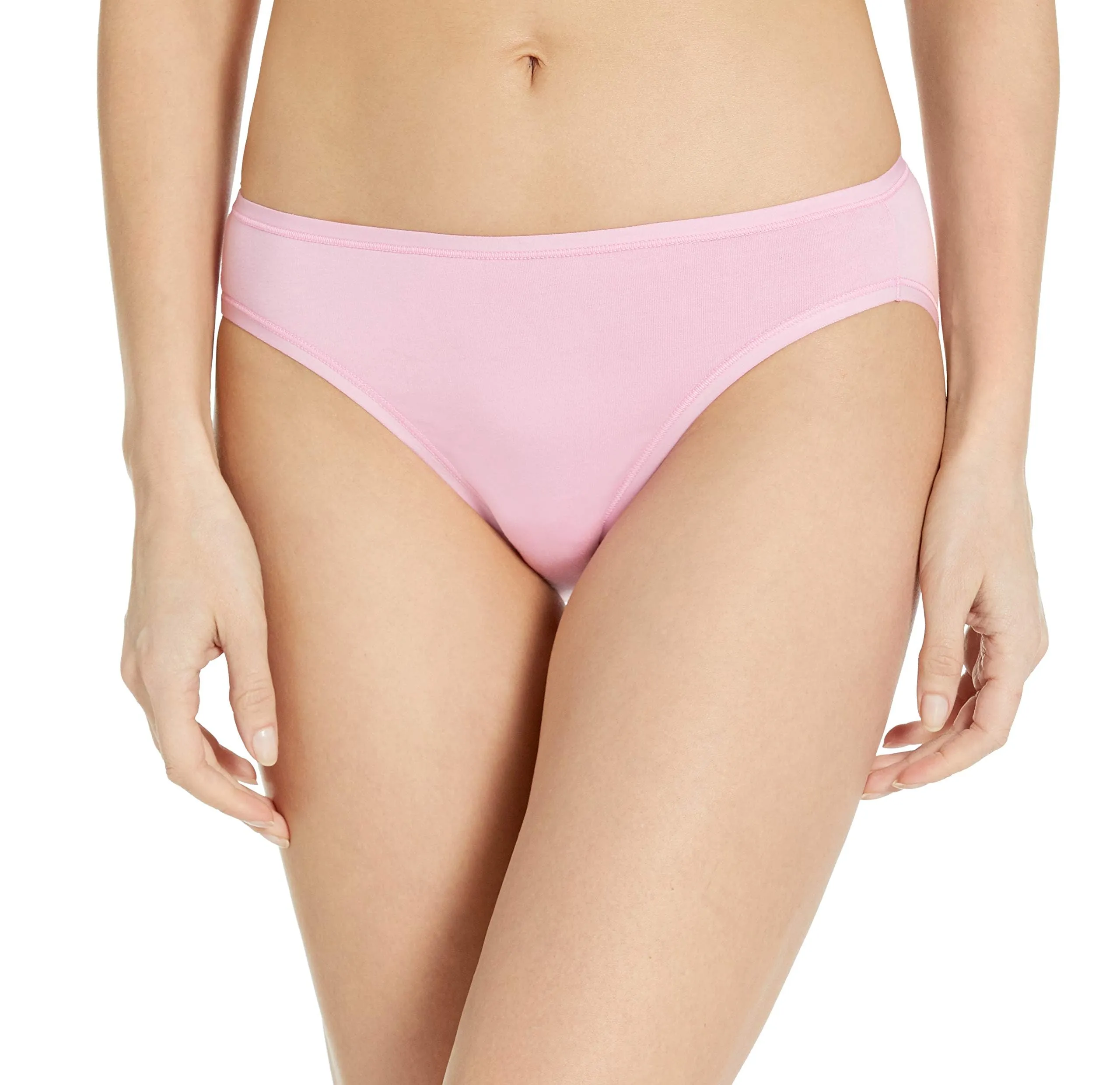 Amazon Essentials Slip Bikini in Cotone Donna, Pacco da 6, Bianco Motivo Floreale Piccolo/Blu/Lilla/Nero Floreale/Righe/Rosa, 48 - immagine 2
