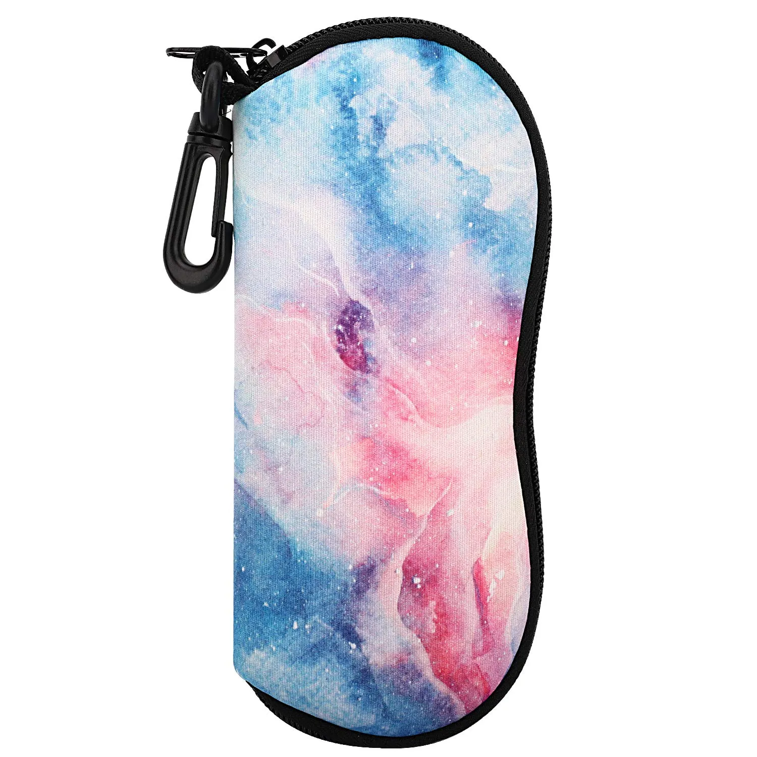 MoKo Custodia per Occhiali in Neoprene con Clip da Cintura, Nebulose Fantastiche - immagine 1