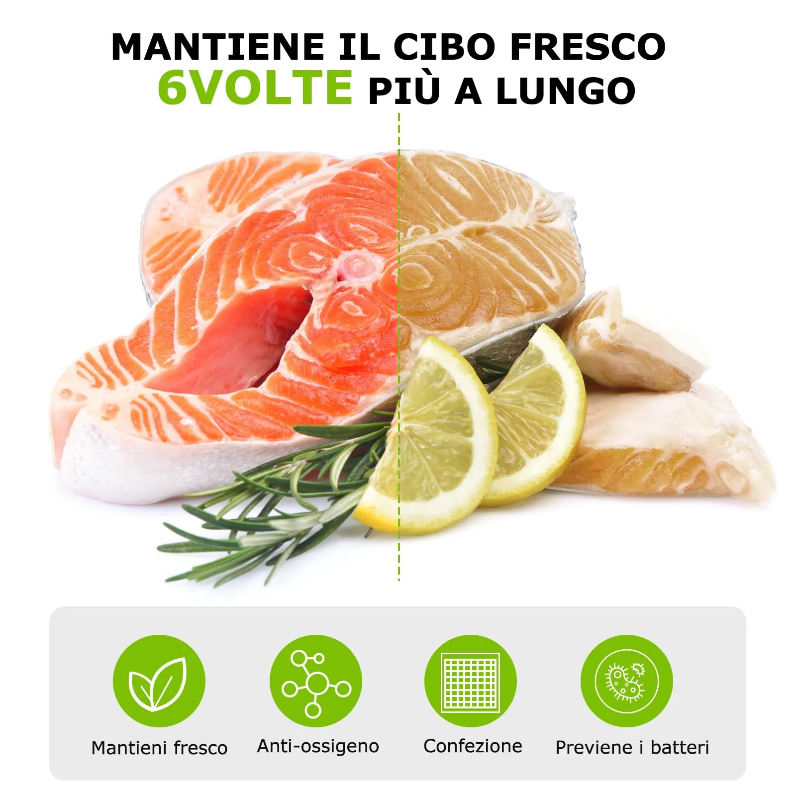 Bonsenkitchen Sacchetti Sottovuoto per Alimenti, 100 Buste 20x30 cm - immagine 7