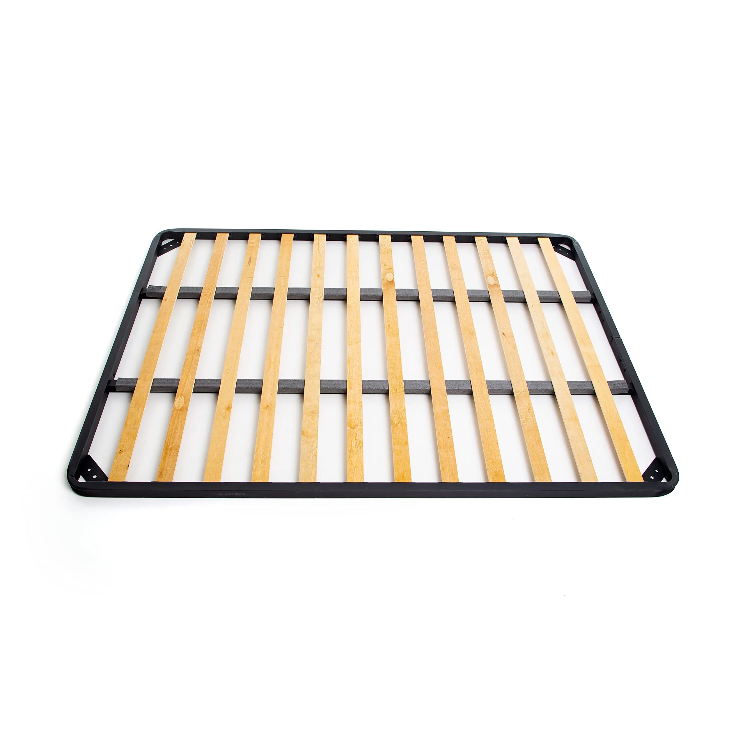 Dolci Sogni Rete Letto Piazza e Mezza alla Francese 140x190 Ortopedica a Doghe di Legno, Senza Piedi, Struttura in Ferro con Doppia Barra Centrale di Rinforzo, Made in Italy - immagine 6