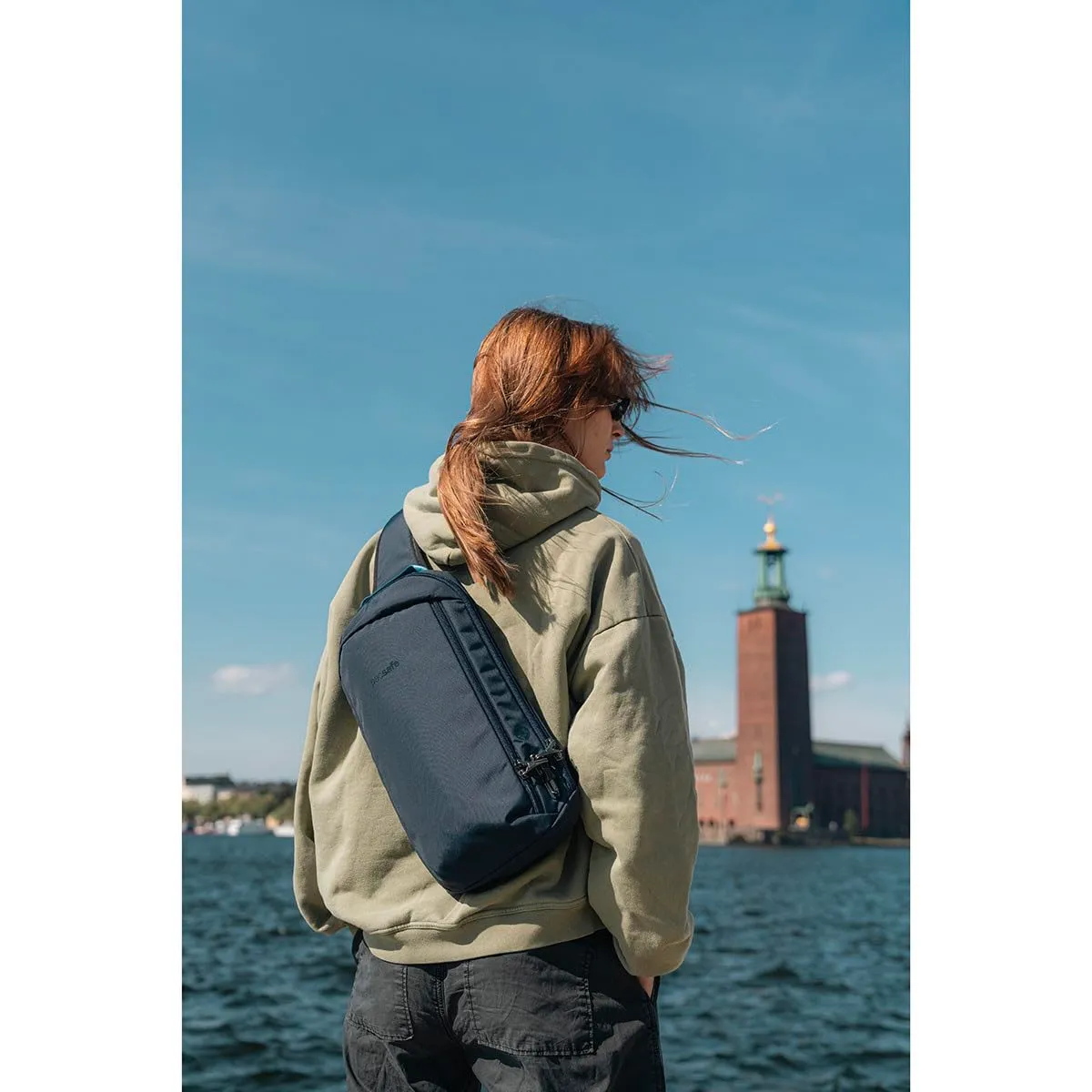 Pacsafe Vibe 325 Zaino a tracolla antifurto, Nero Corvino - immagine 5