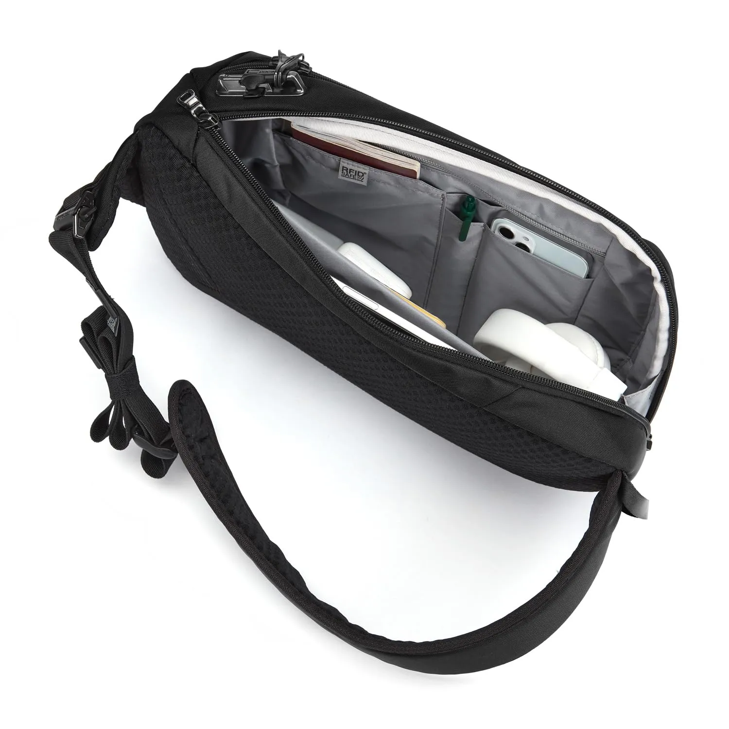 Pacsafe Vibe 325 Zaino a tracolla antifurto, Nero Corvino - immagine 7
