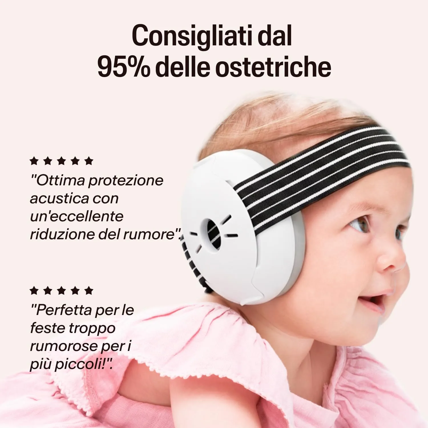 Alpine Muffy Baby Cuffie Antirumore per Neonati e Bambini fino a 36 Mesi, Nero - immagine 4