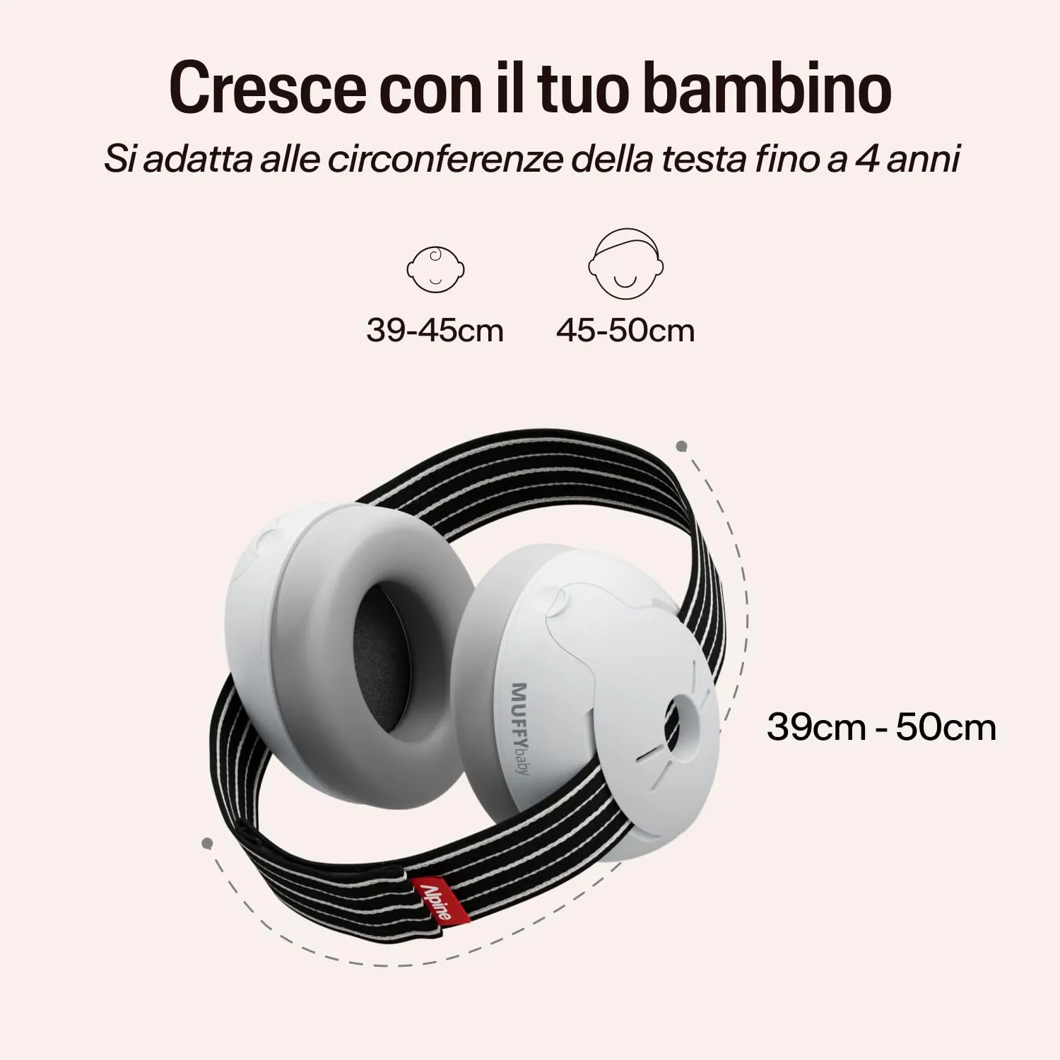Alpine Muffy Baby Cuffie Antirumore per Neonati e Bambini fino a 36 Mesi, Nero - immagine 5