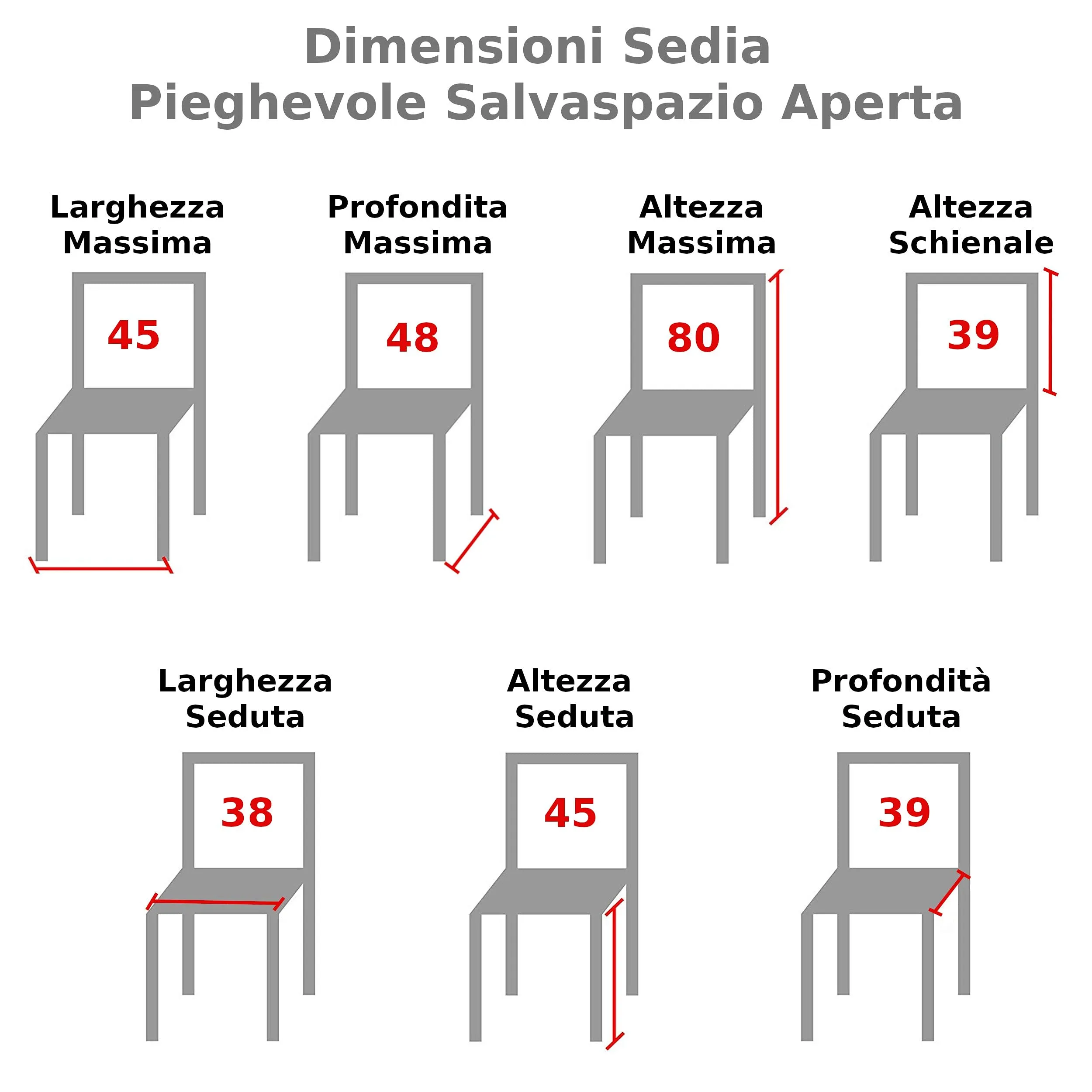 Totò Piccinni Sedie Pieghevoli in Metallo Imbottite in Ecopelle, Tortora, 1 pezzo - immagine 3