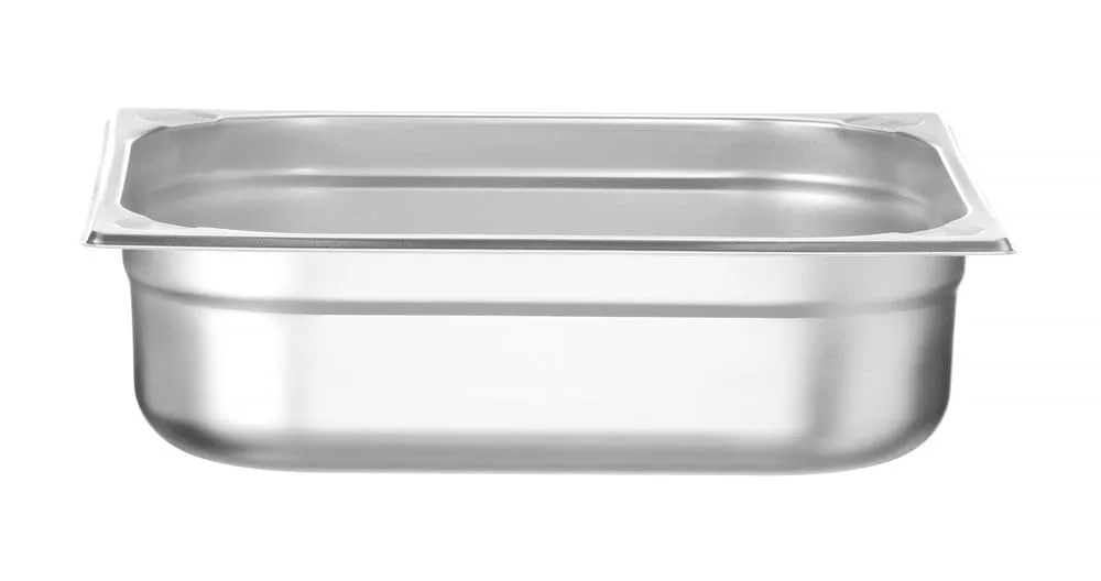 Hendi Contenitore Gastronorm GN 2/3 Kitchen Line, Acciaio Inox, 9L, 354x325x100mm - immagine 1