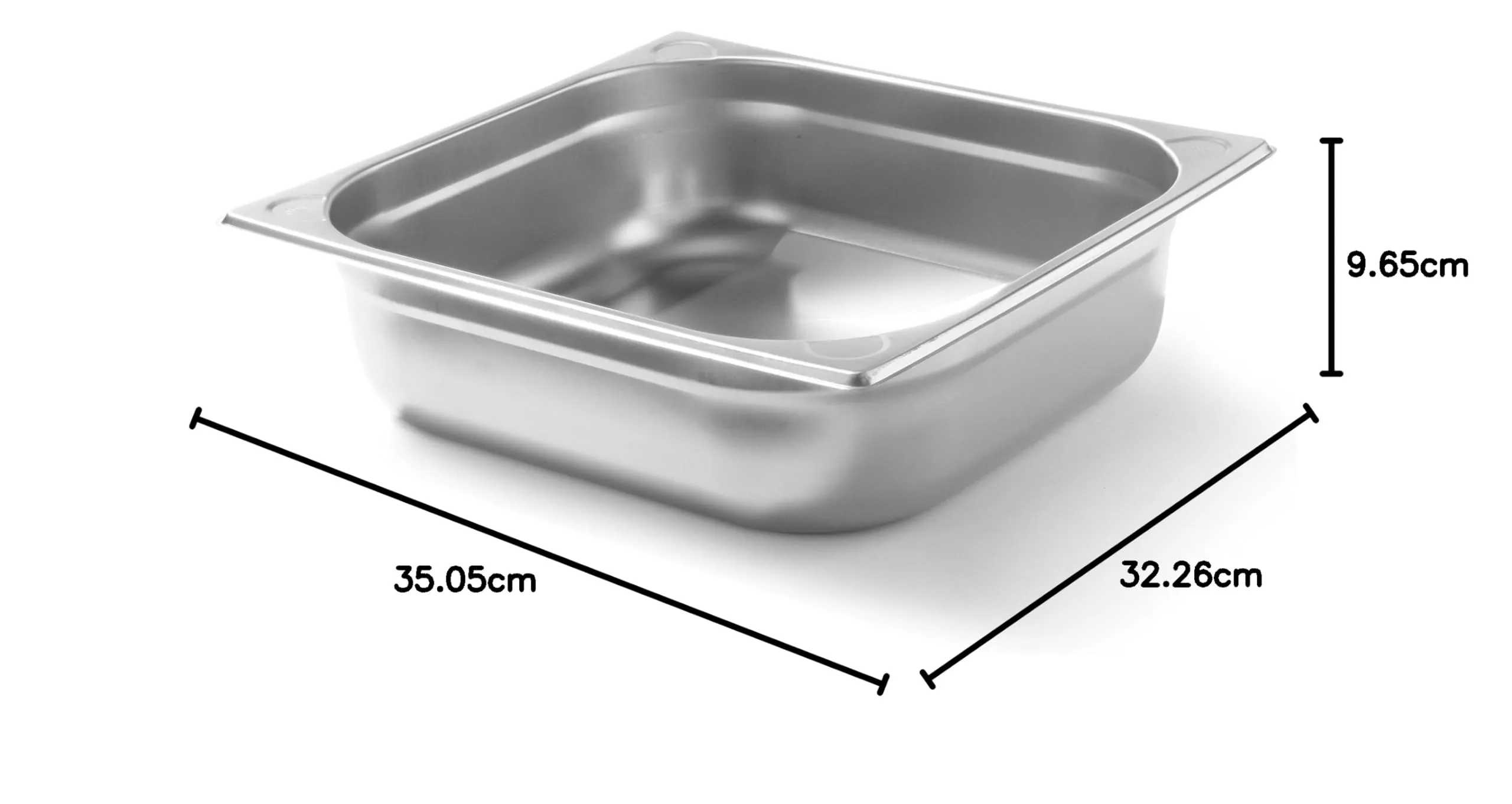 Hendi Contenitore Gastronorm GN 2/3 Kitchen Line, Acciaio Inox, 9L, 354x325x100mm - immagine 4