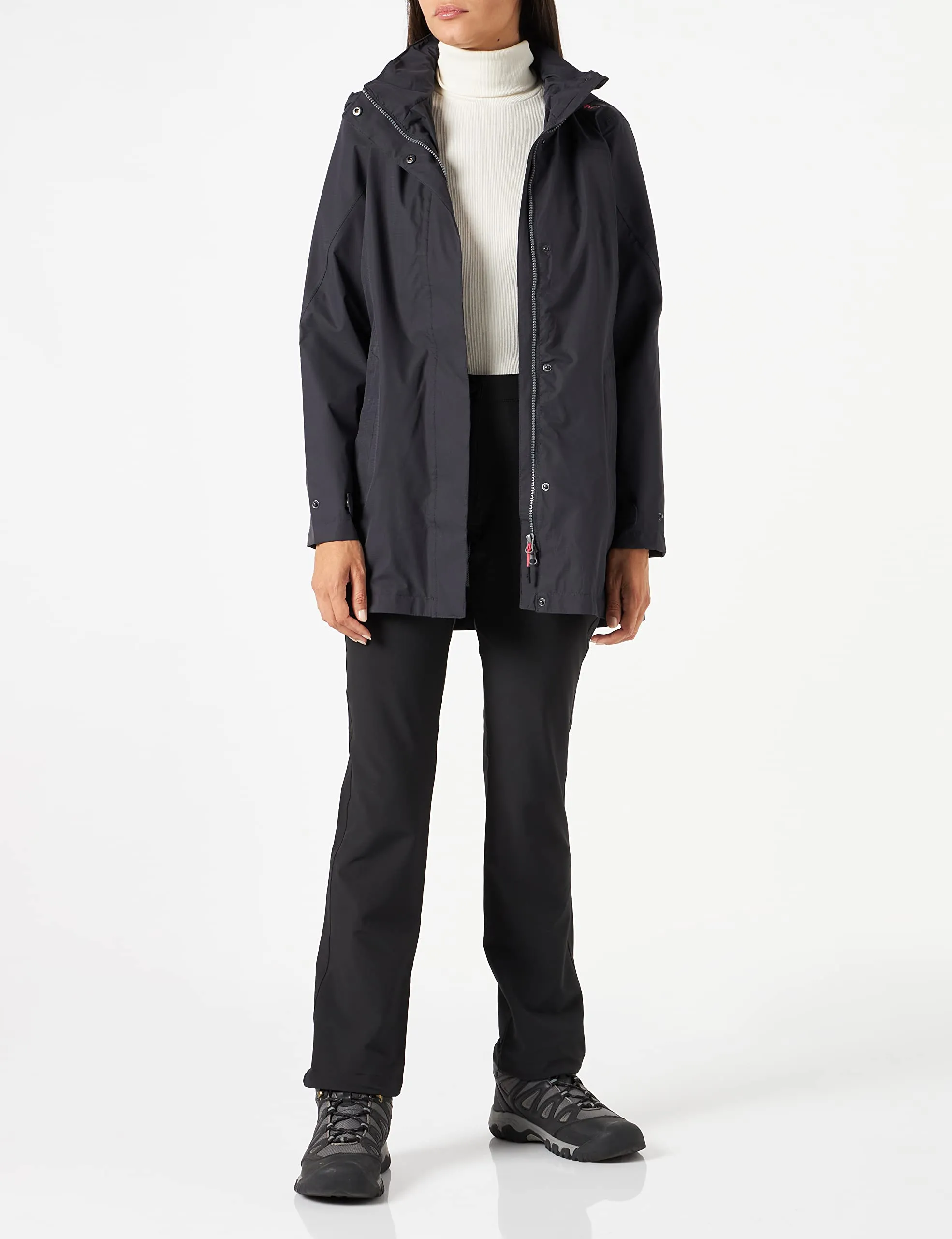 CMP Giacca donna con cappuccio staccabile, Antracite, M - immagine 3