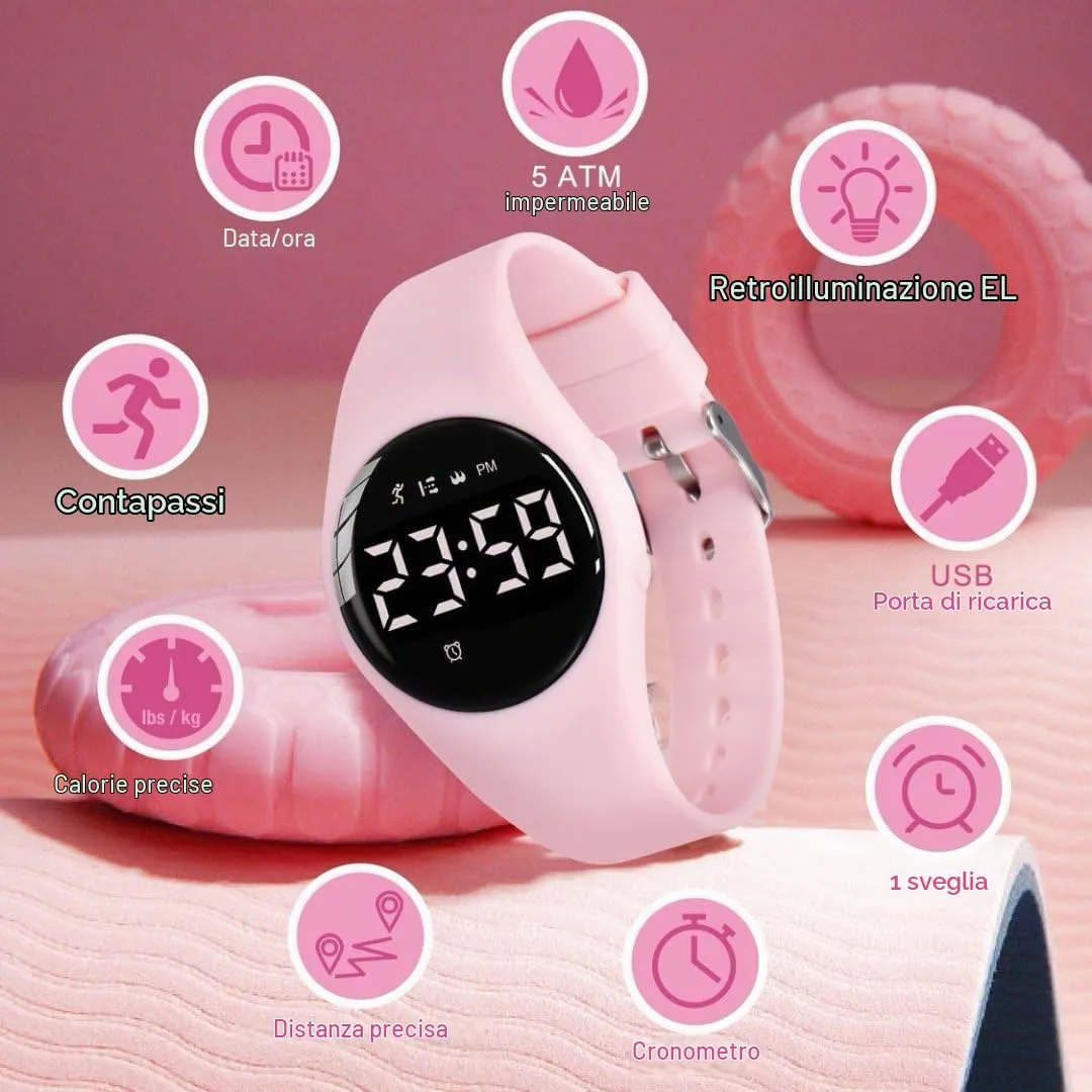 BEN NEVIS Orologio Sportivo Digitale per Bambini T6 con Sveglia, Calorie e Contapassi - immagine 3