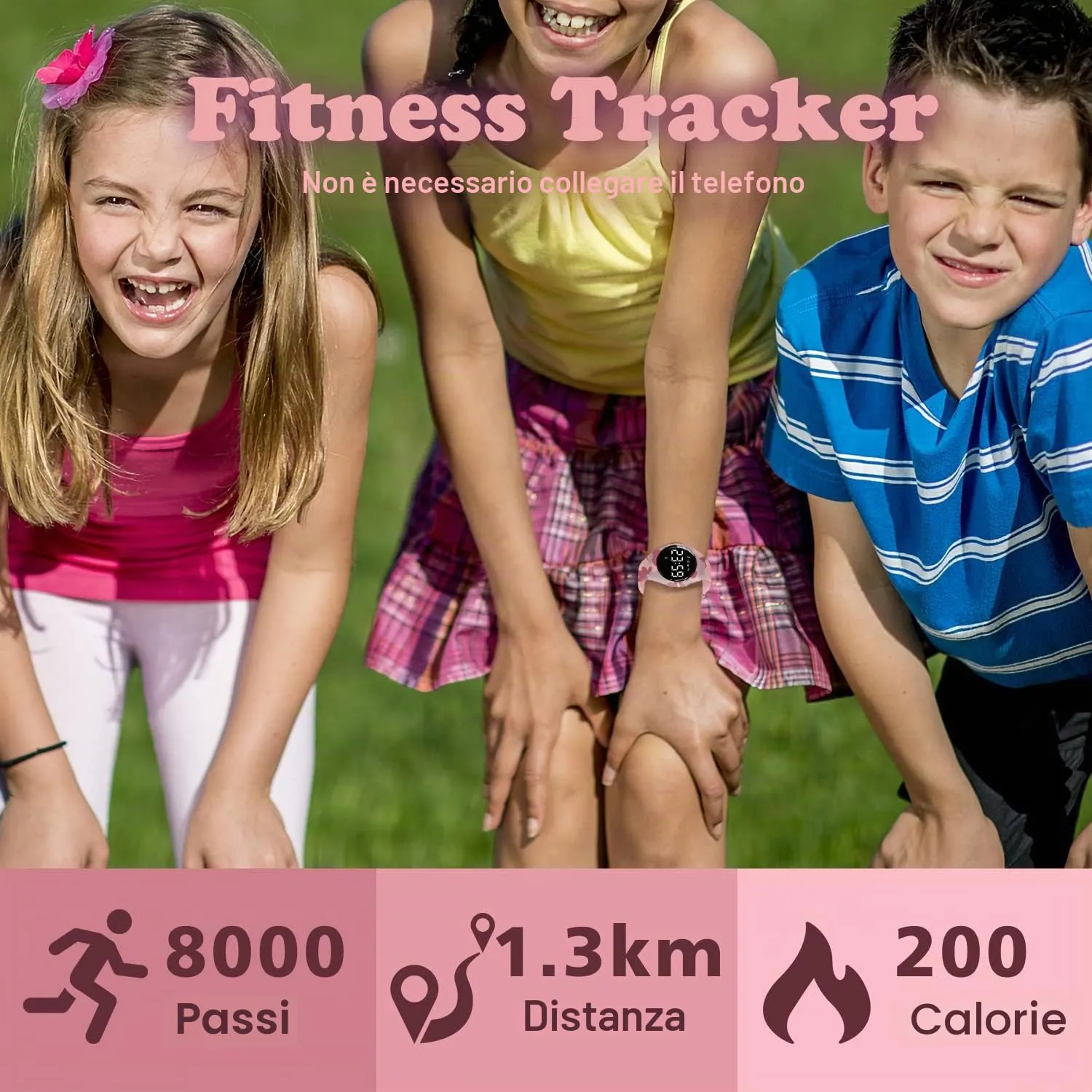 BEN NEVIS Orologio Digitale Sportivo per Bambini con Sveglia, Calorie e Contapassi, Modello T6F - immagine 4