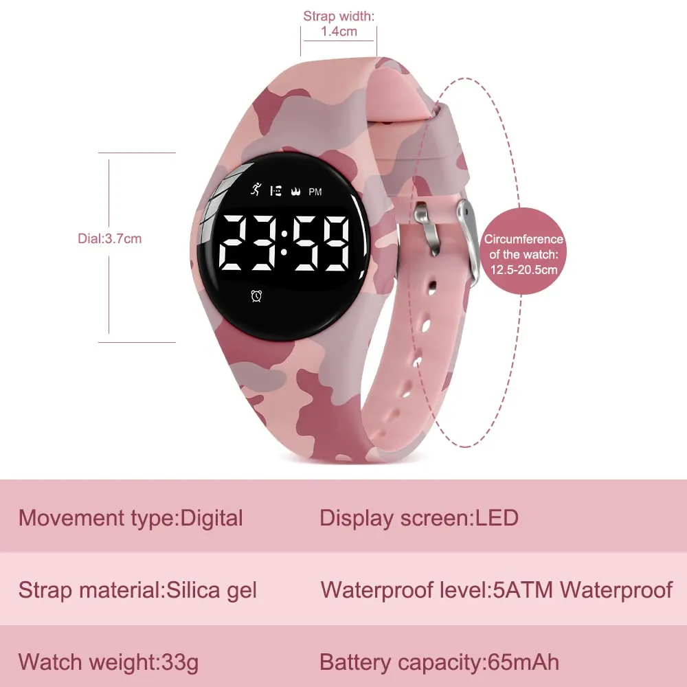 BEN NEVIS Orologio Digitale Sportivo per Bambini con Sveglia, Calorie e Contapassi, Modello T6F - immagine 6