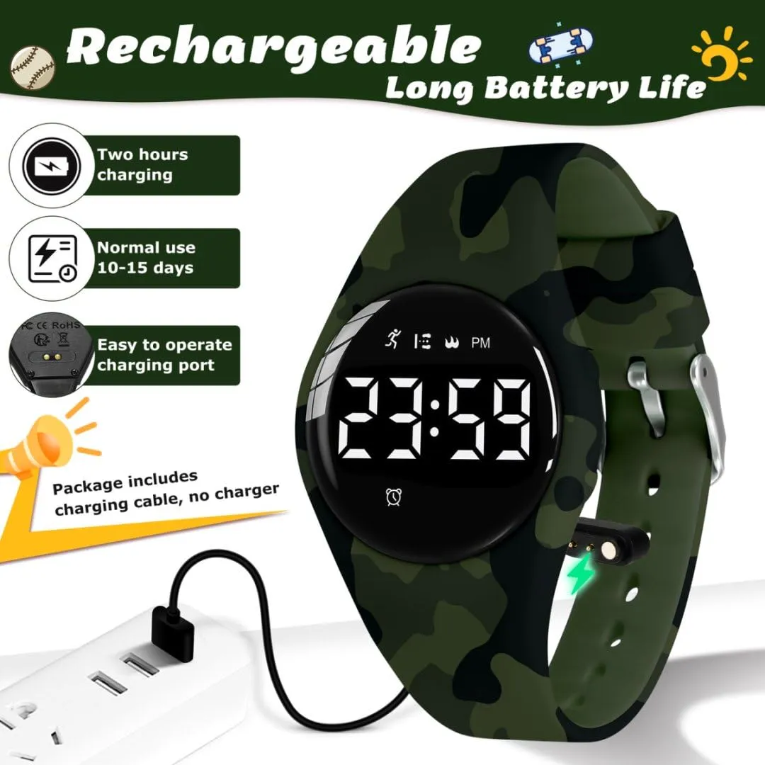 BEN NEVIS Orologio da Polso Sportivo Digitale per Bambini T6F con Sveglia, Calorie e Contapassi - immagine 6