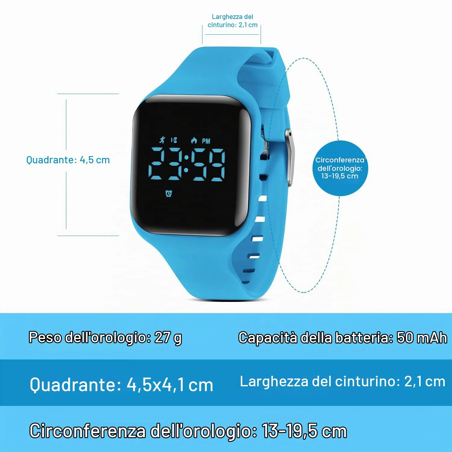 BEN NEVIS Orologio da Polso Sportivo Digitale per Bambini con Sveglia, Calorie e Contapassi - immagine 7