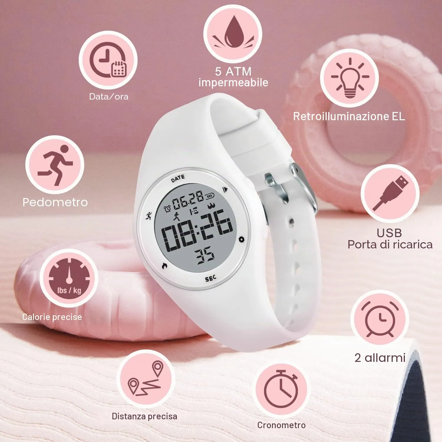 BEN NEVIS Orologio da Polso Sportivo Digitale per Bambini con Sveglia, Calorie e Contapassi - immagine 3