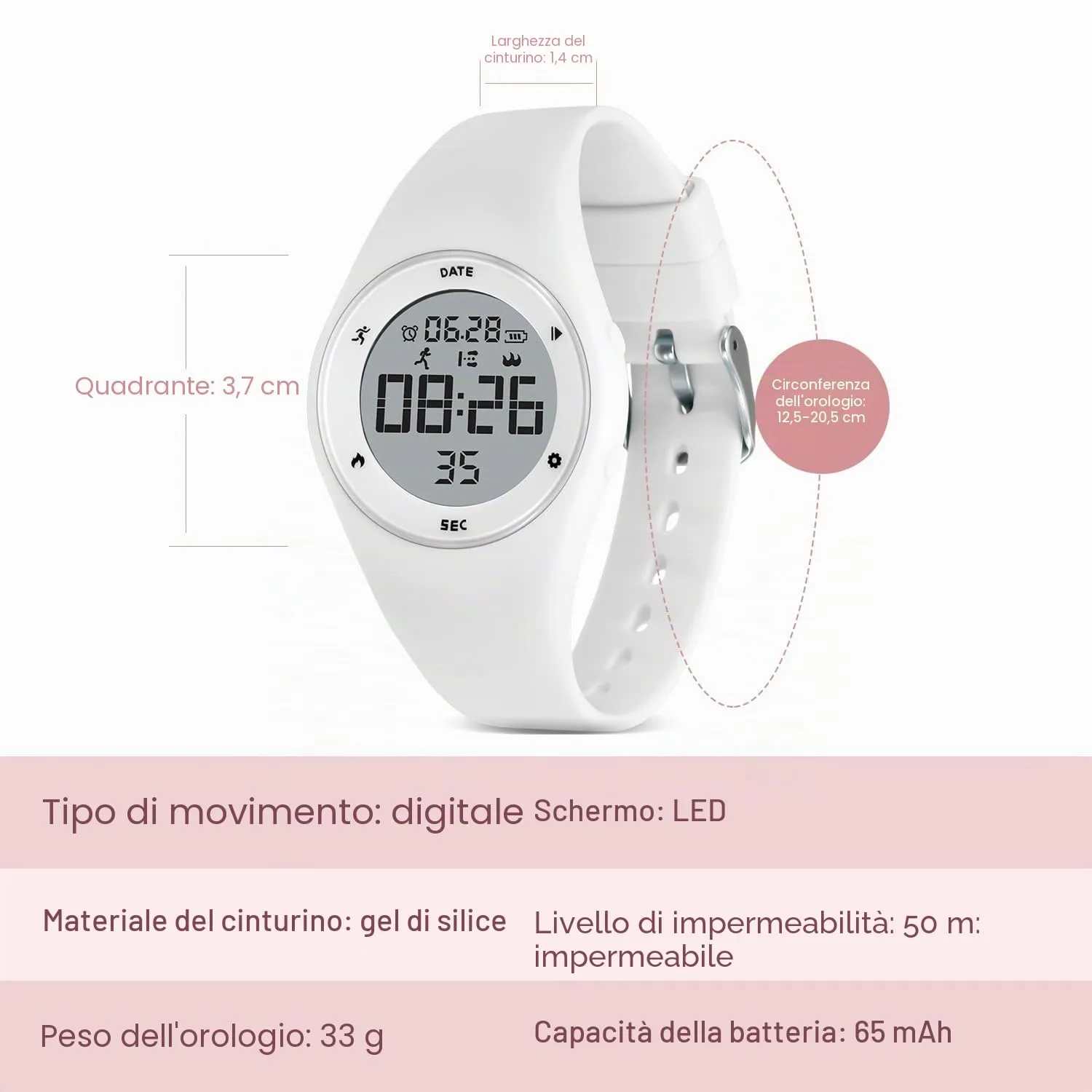 BEN NEVIS Orologio da Polso Sportivo Digitale per Bambini con Sveglia, Calorie e Contapassi - immagine 7
