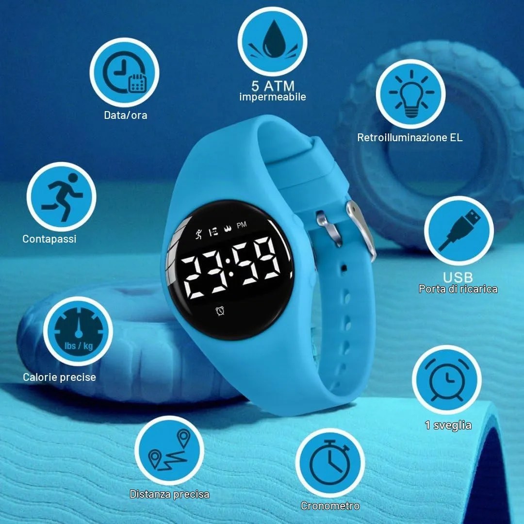 BEN NEVIS Orologio Sportivo Digitale per Bambini con Sveglia, Calorie e Contapassi, T6F - immagine 3